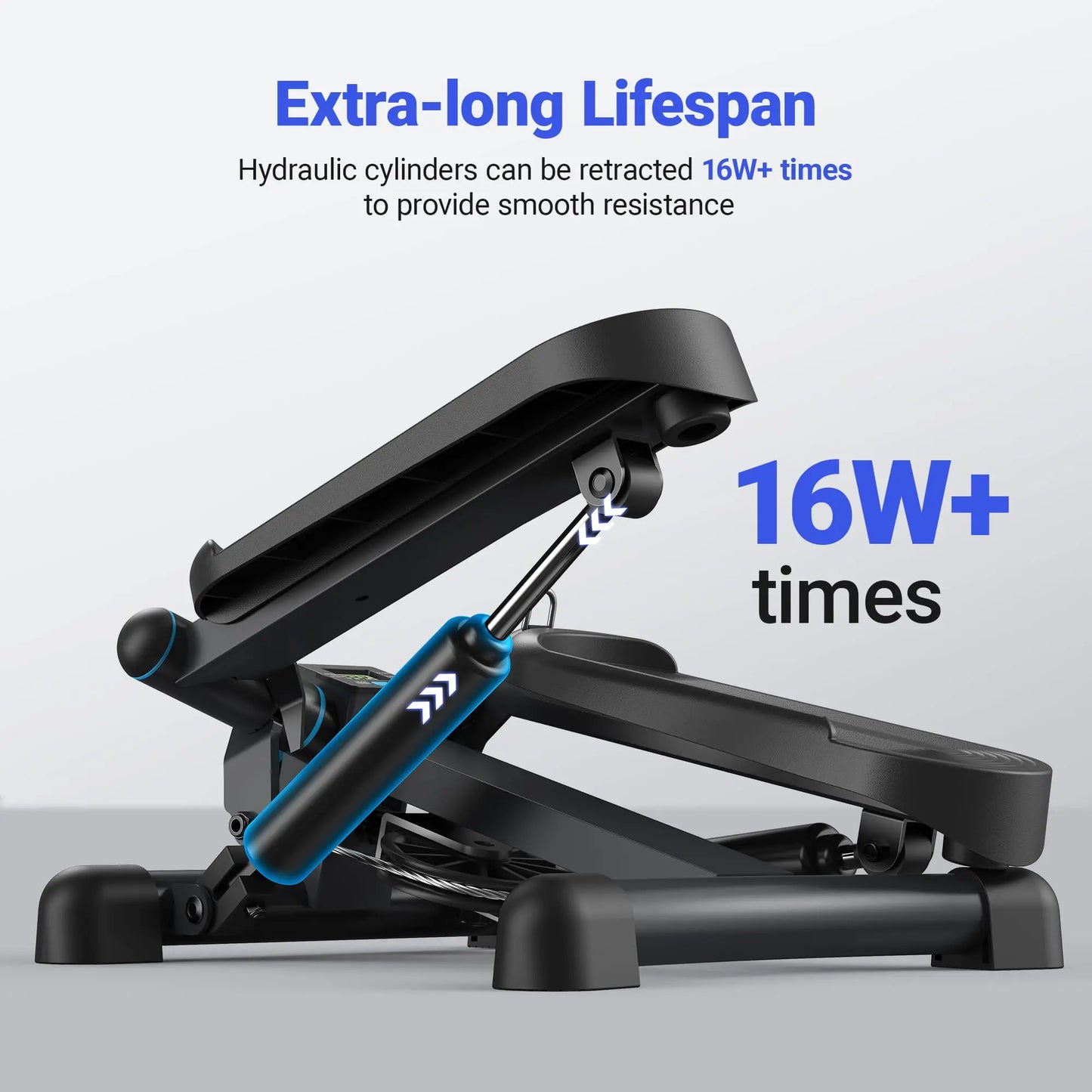 Mini Stepper Exercise Machine with Resistance Bands