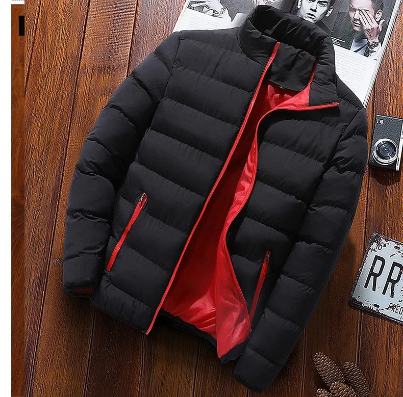 **Men Winter Cotton Zip Jacket**