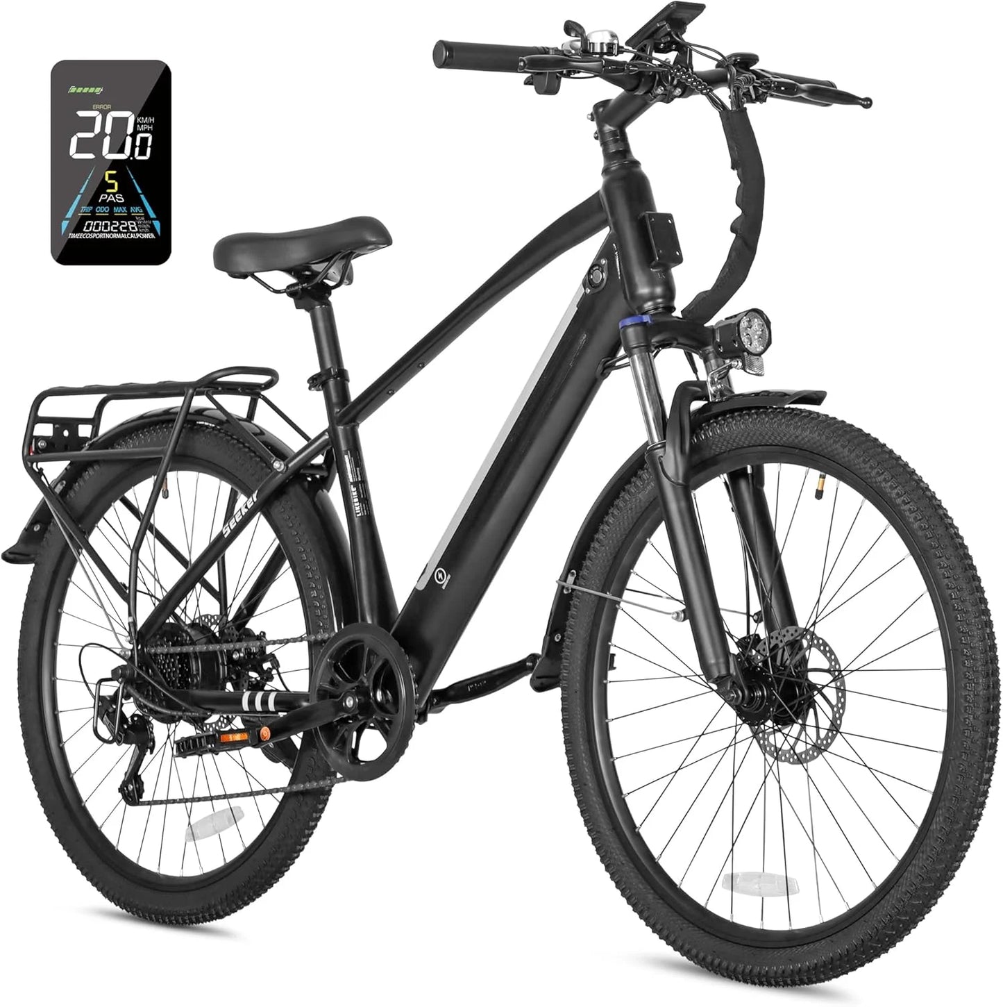 **Adult Electric Bike with 500W Motor and 35 Mile Range