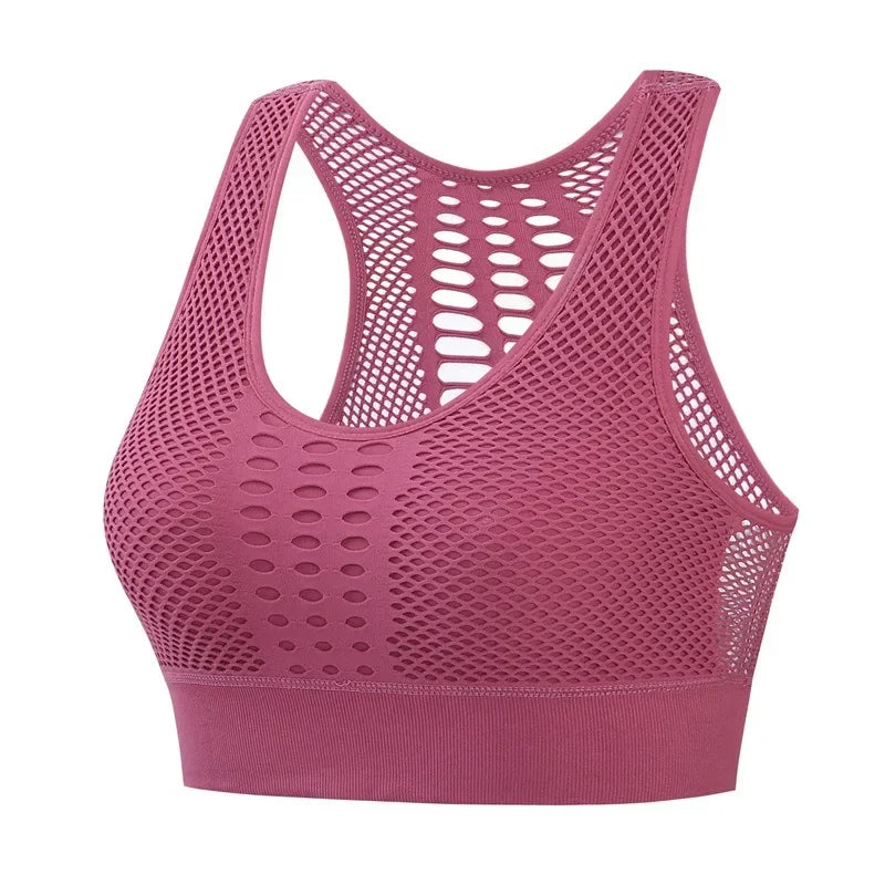 Women’s Seamless Push-Up Sports Bra for Yoga & Fitness
