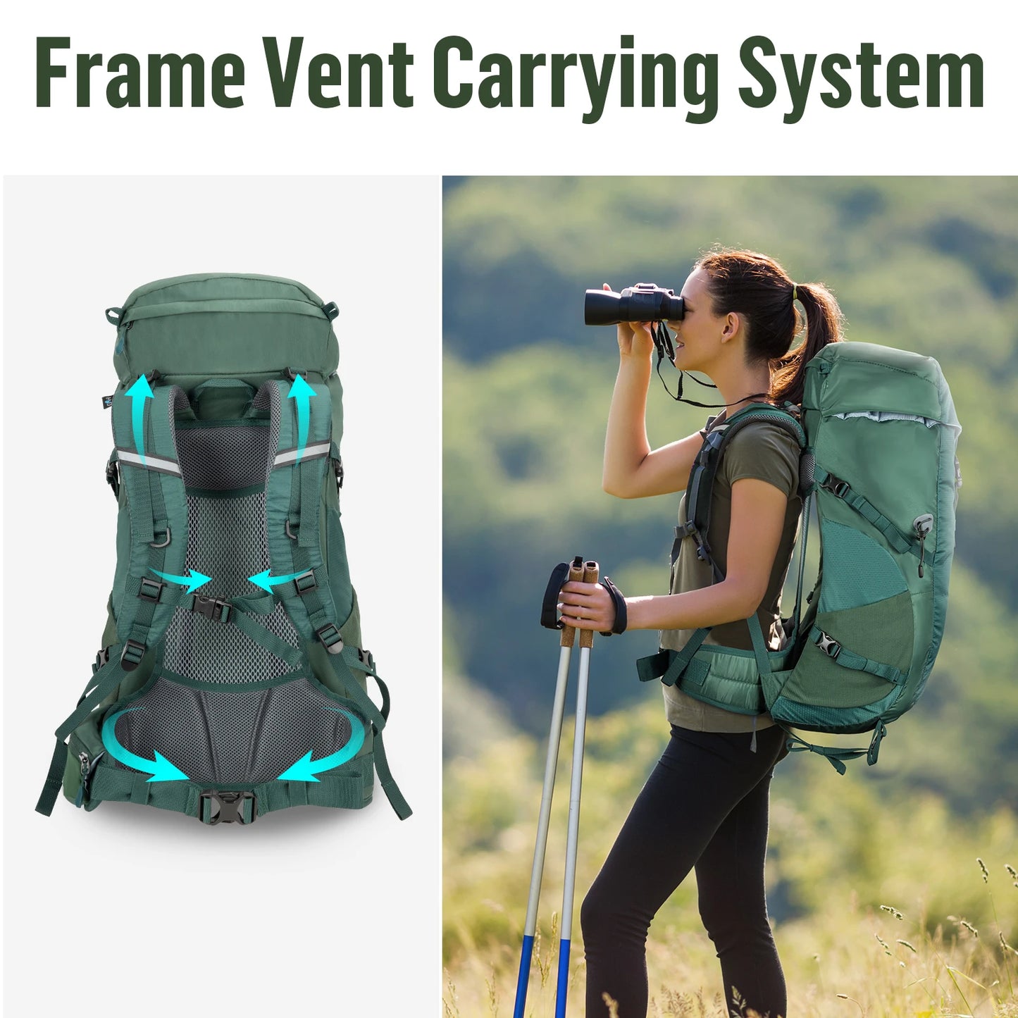 Military Hiking Backpack 30L Internal Frame