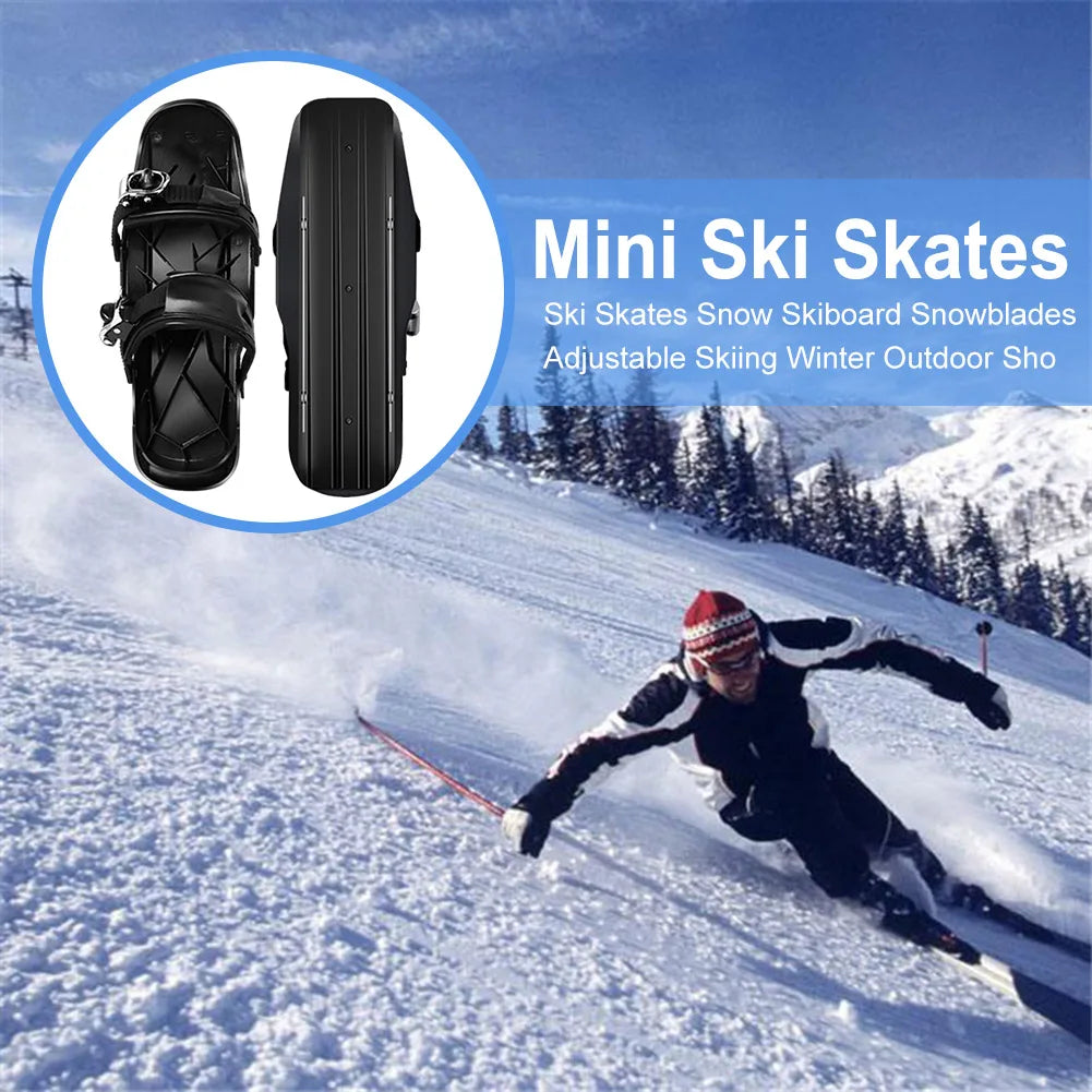 **Portable Mini Ski Skates for Winter Sports**