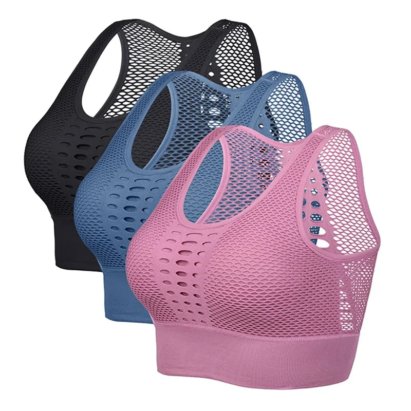 Women’s Seamless Push-Up Sports Bra for Yoga & Fitness