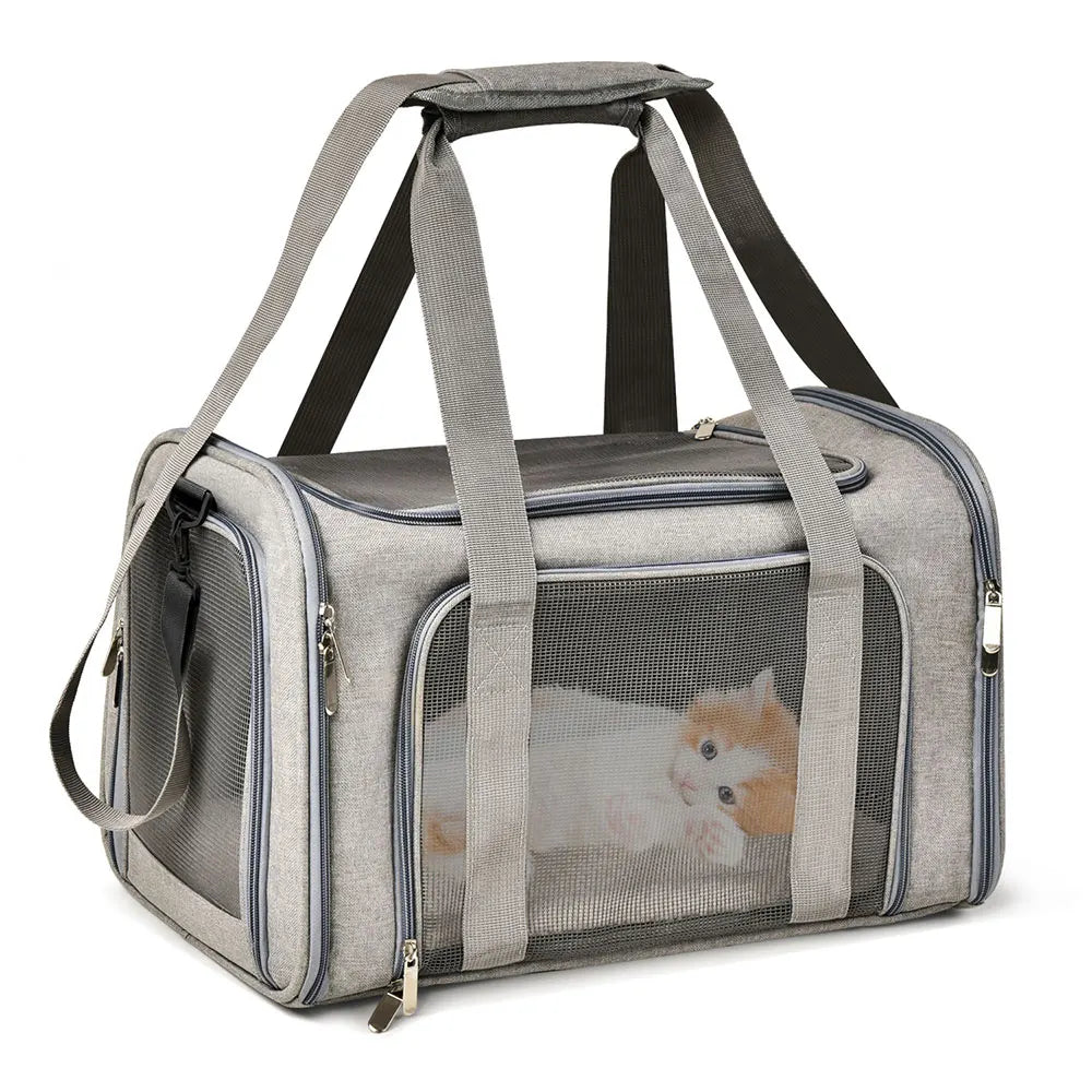 Airline-Approved Soft-Sided Pet Carrier Backpack for Small Dogs and Cats
