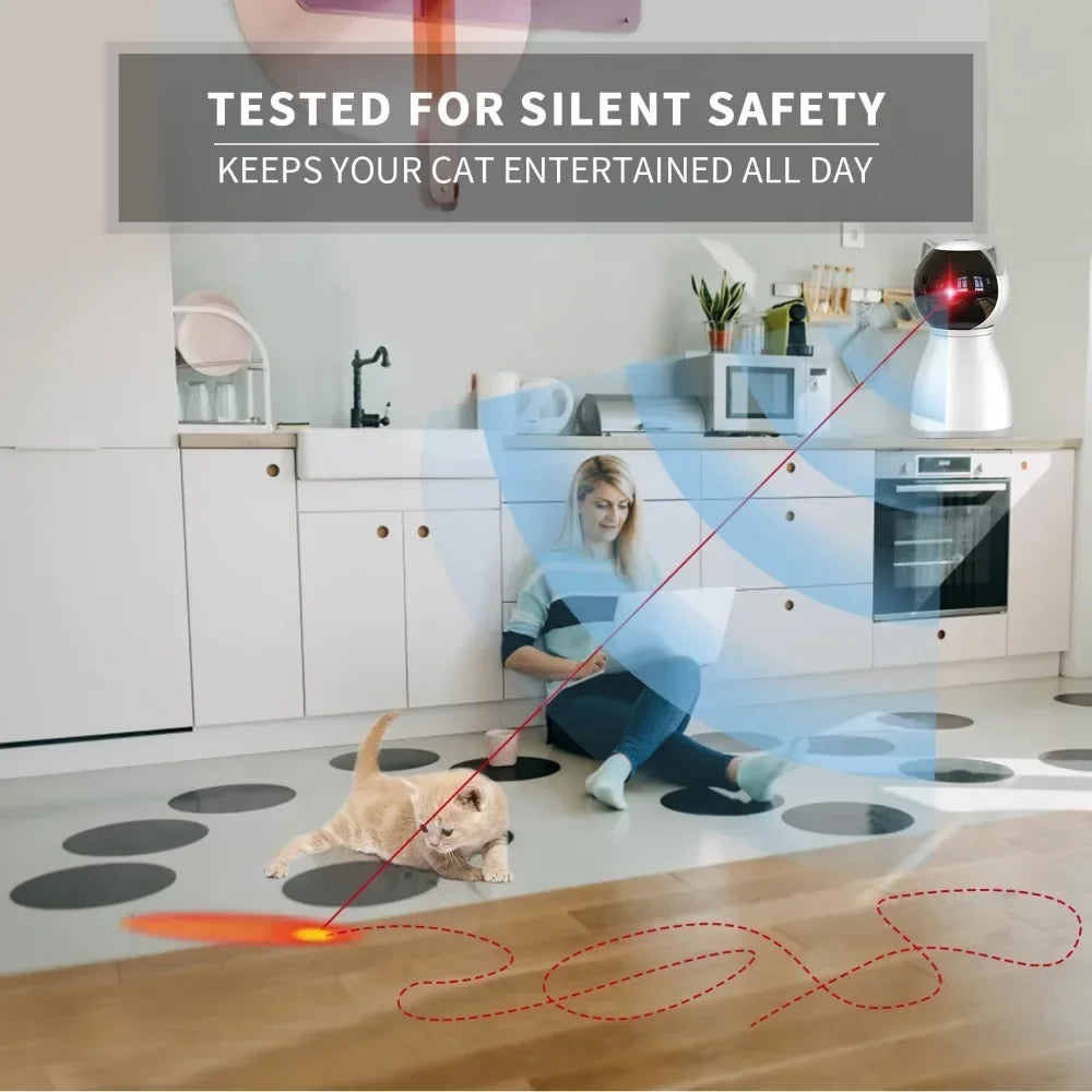 Interactive Motion Activated Laser Cat Toy