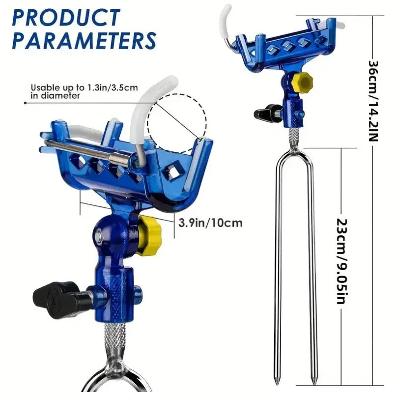 Two Piece Stainless Steel Fishing Rod Holder