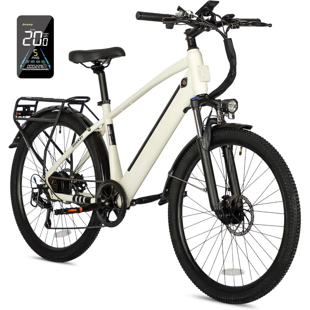 **Adult Electric Bike with 500W Motor and 35 Mile Range