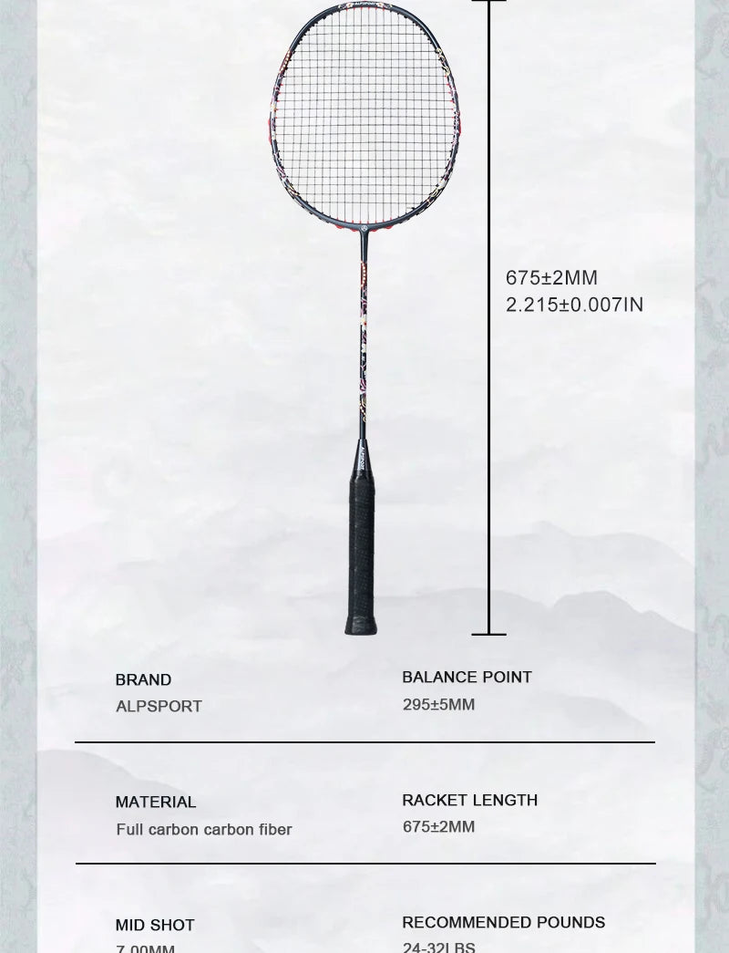 Ultralight Carbon Fiber Badminton Racket