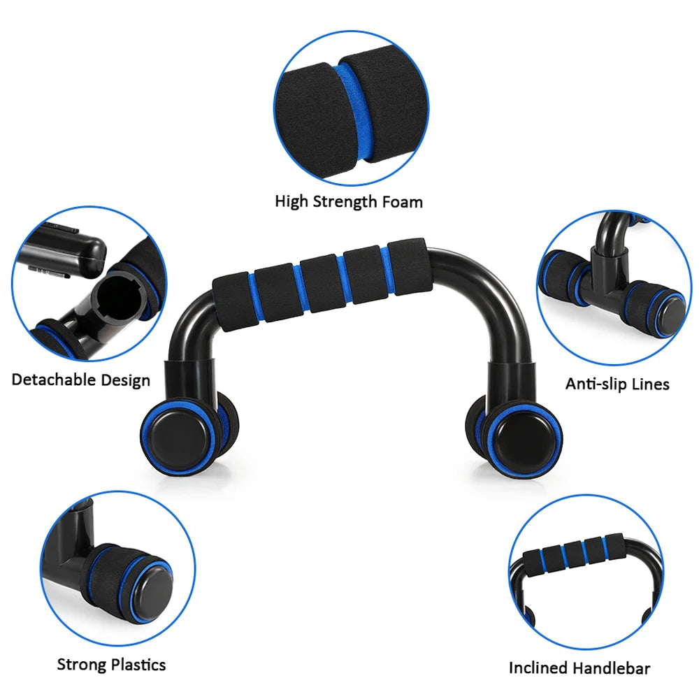 **5-in-1 Ab Roller & Push-Up Bar Home Fitness Set**