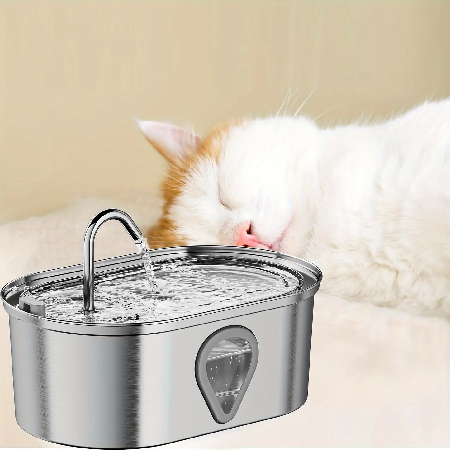 Stainless Steel Automatic Cat Water Fountain