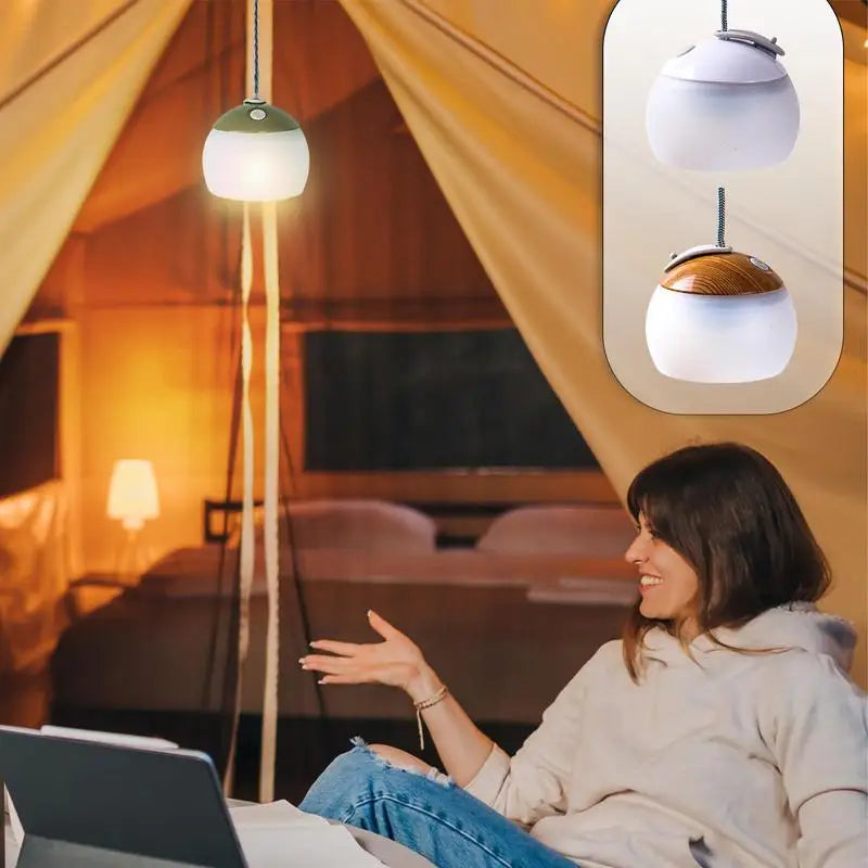 Rechargeable Soft Light Camping Lantern 4 Modes Adjustable