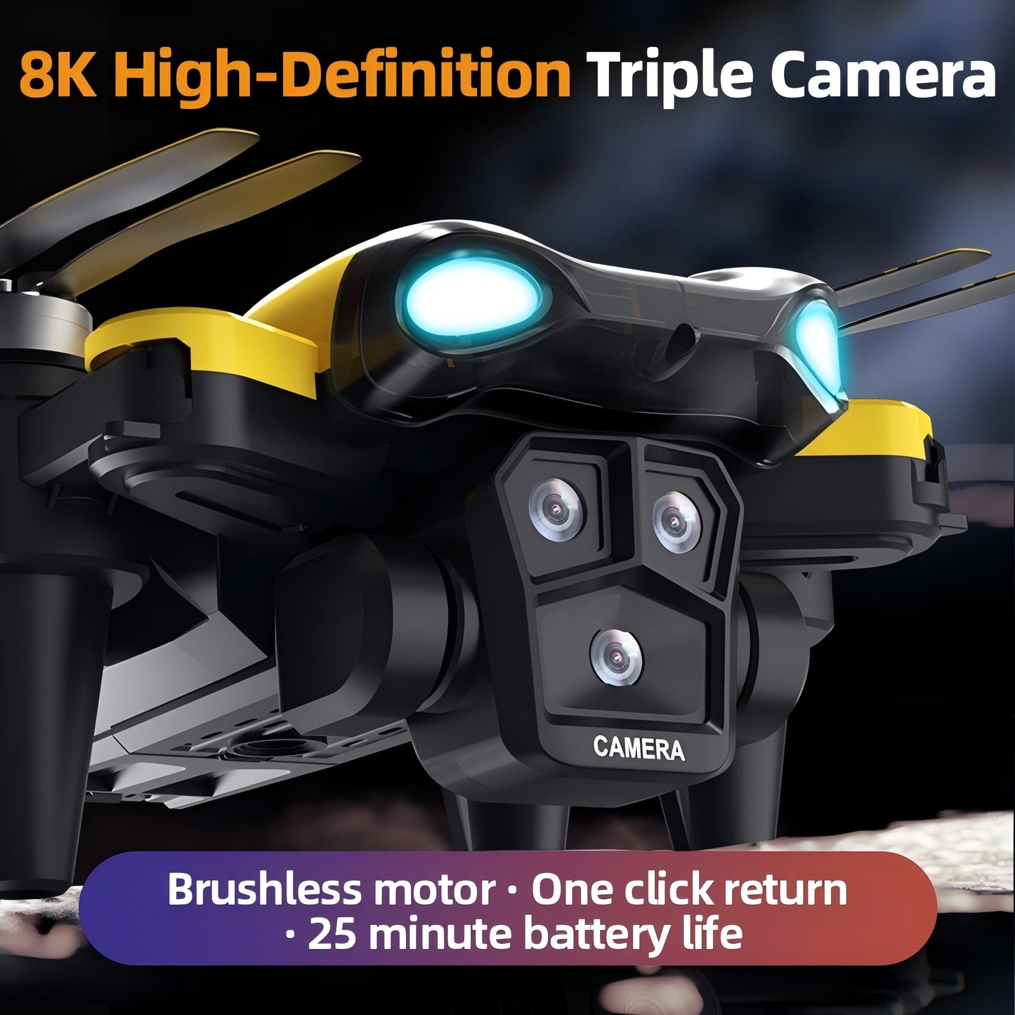 Long Endurance Drone with Dual HD Cameras