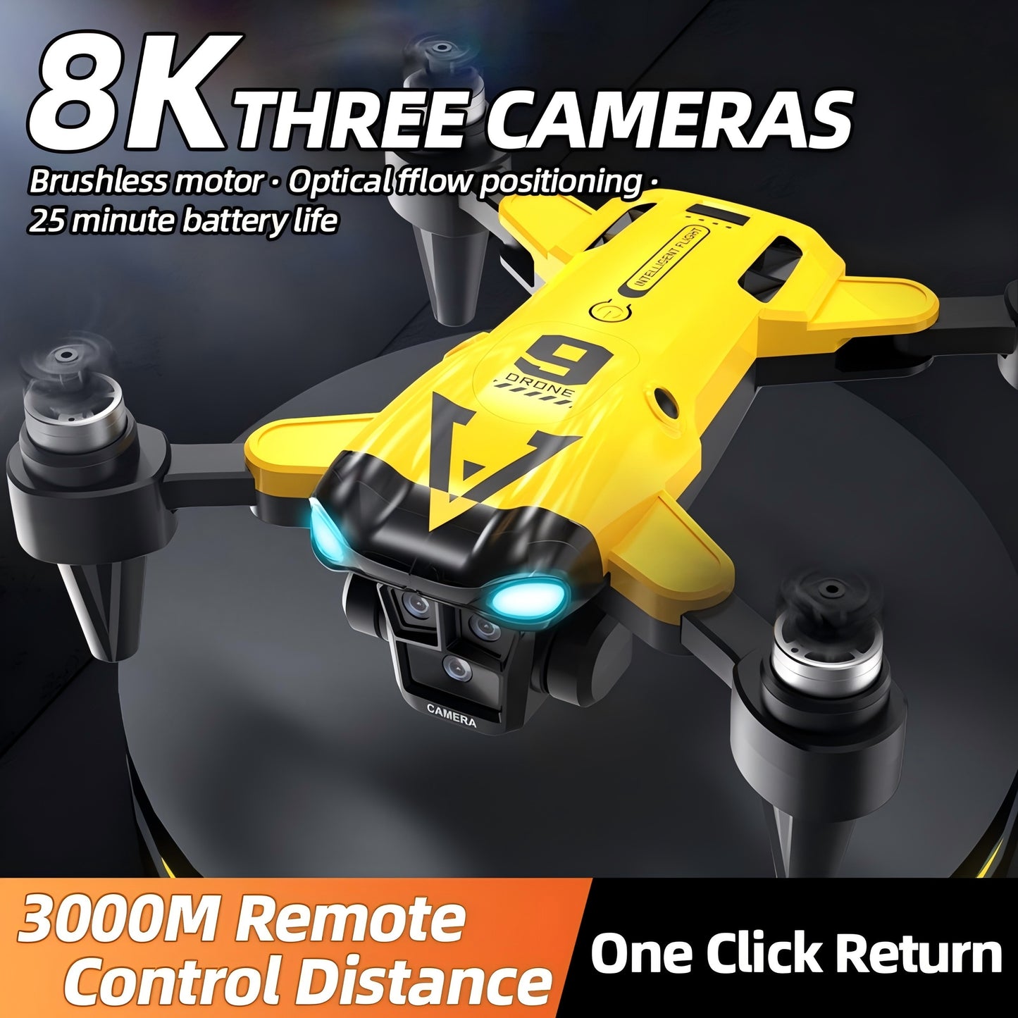 Long Endurance Drone with Dual HD Cameras
