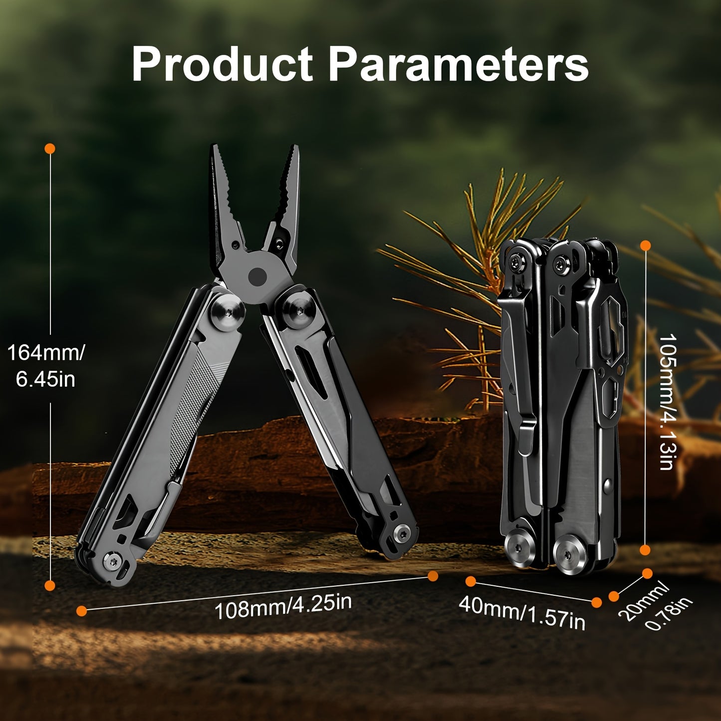 Compact 19 in 1 Multi Tool Pliers