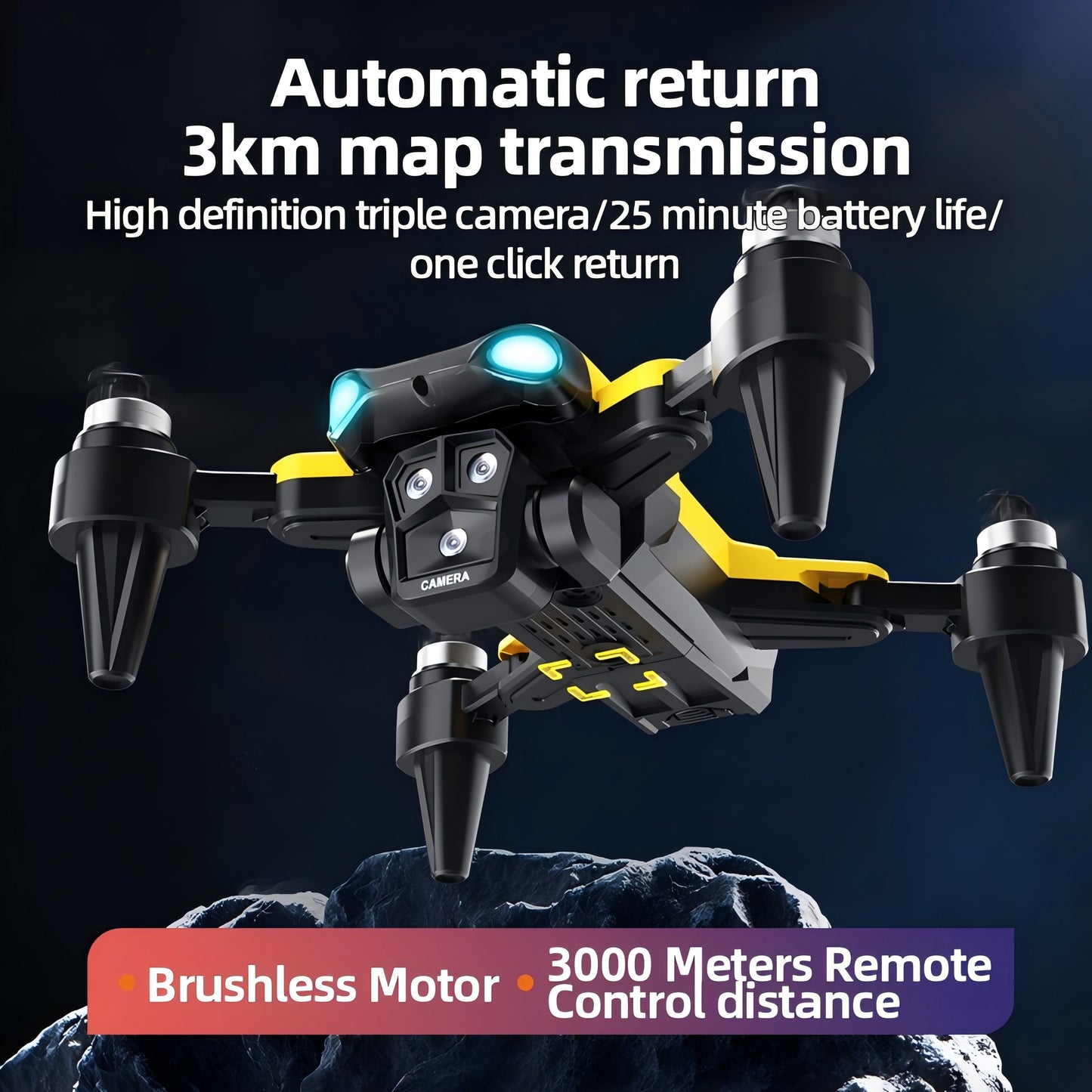 Long Endurance Drone with Dual HD Cameras