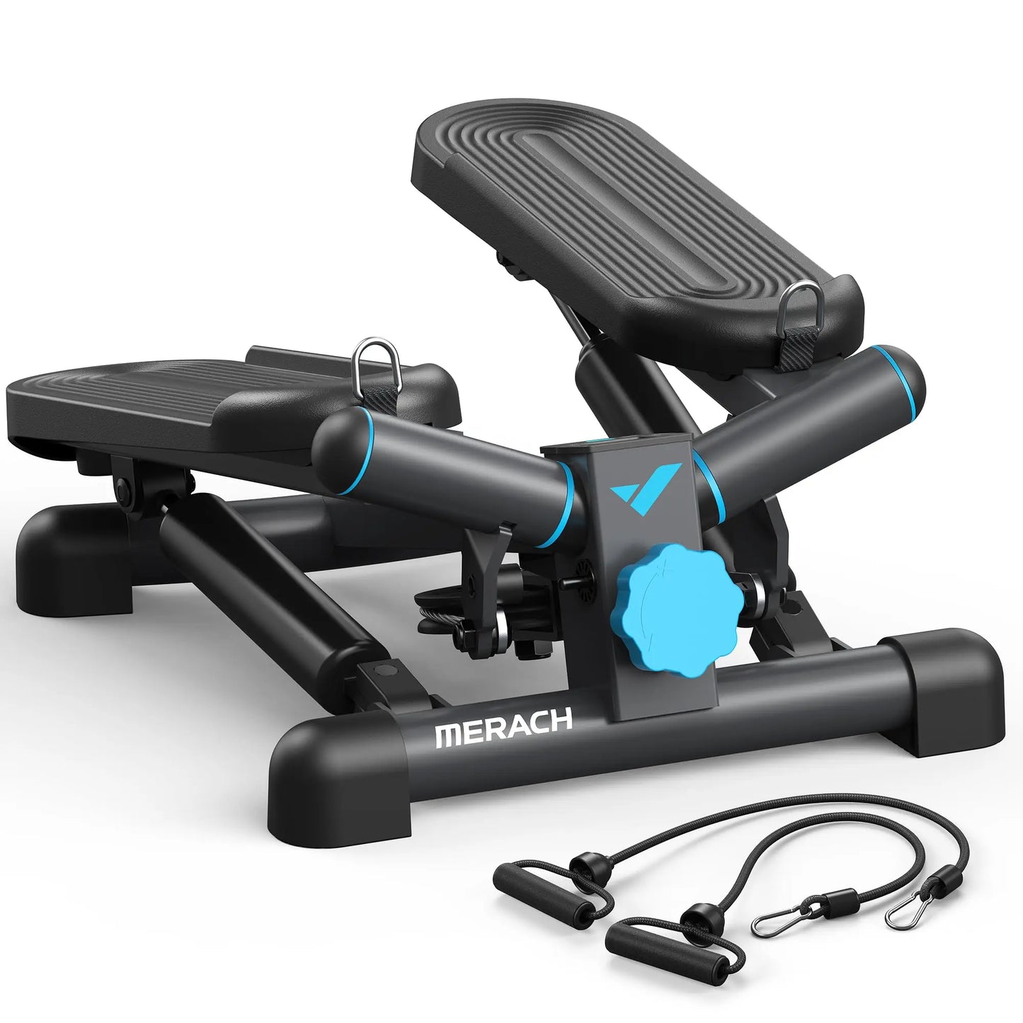 Mini Stepper Exercise Machine with Resistance Bands