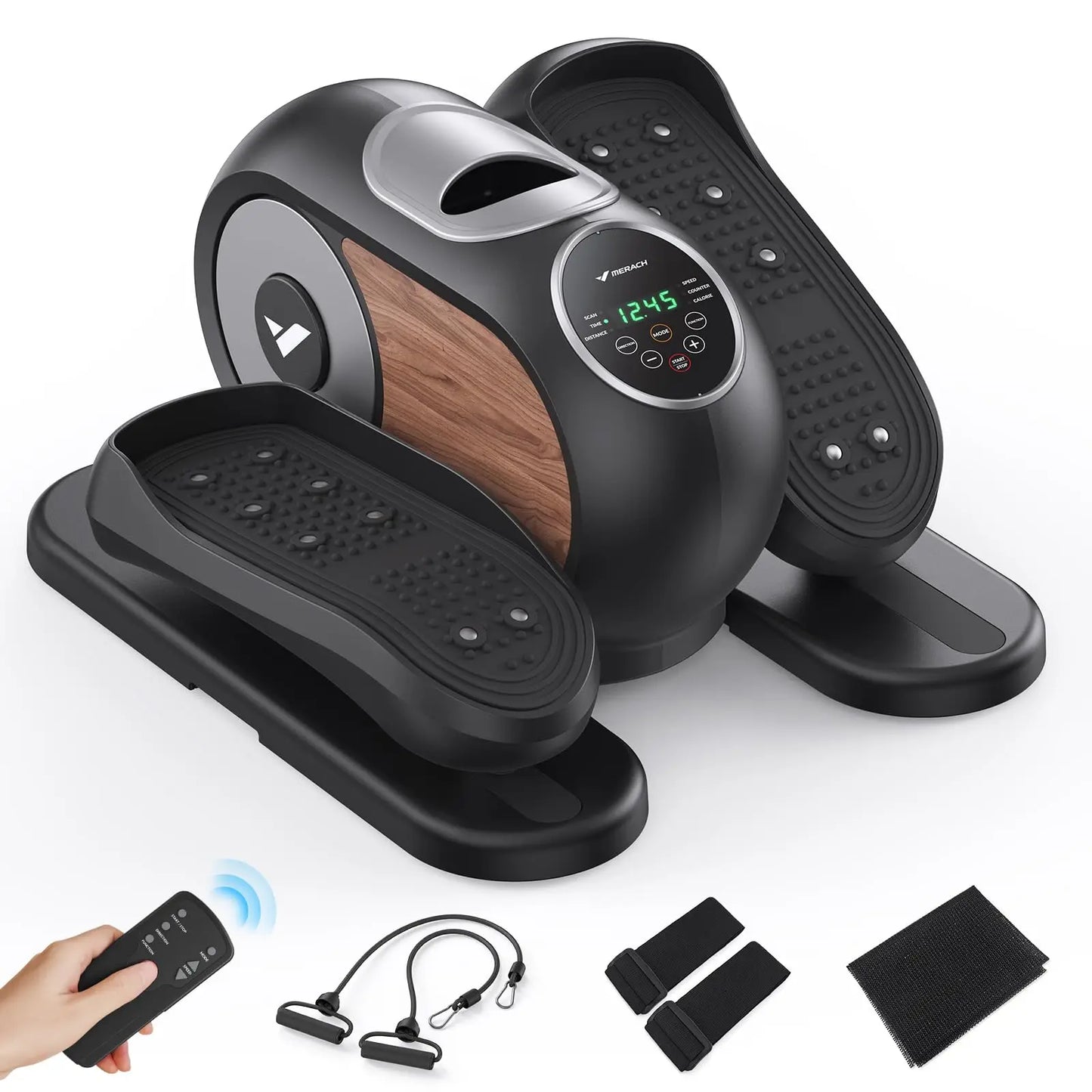 Under-Desk Elliptical Machine with Adjustable Speed
