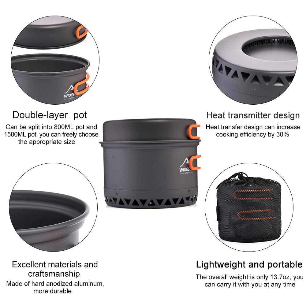 **Aluminum Outdoor Cookware Set for Camping**