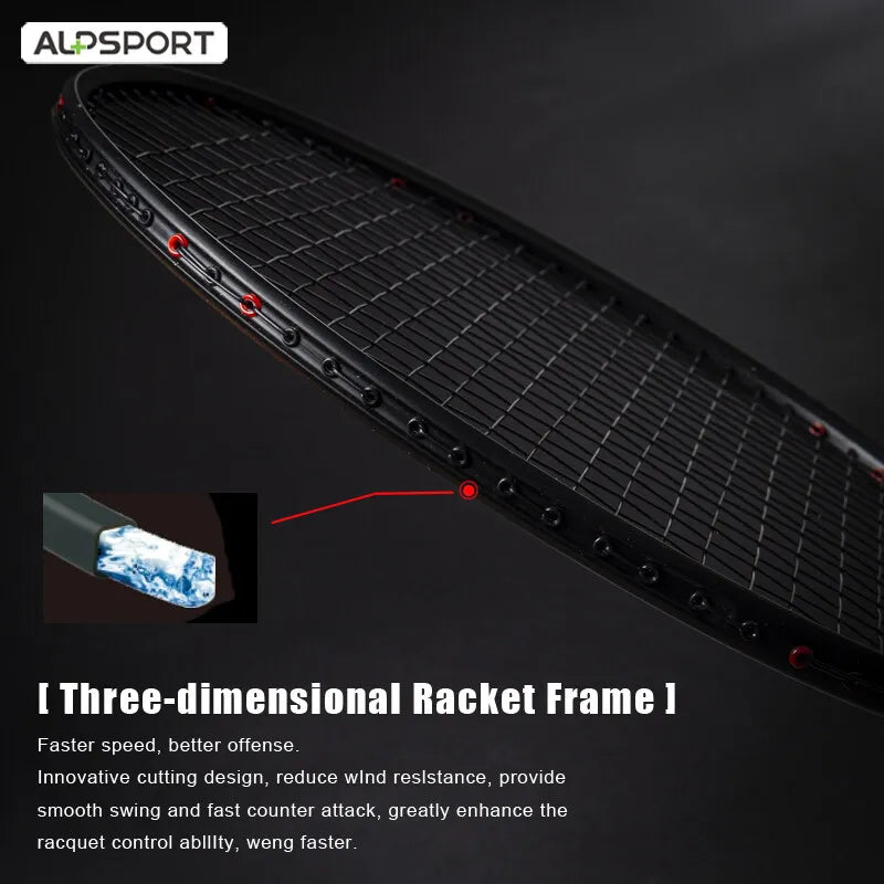 Carbon Fiber Badminton Racket Set