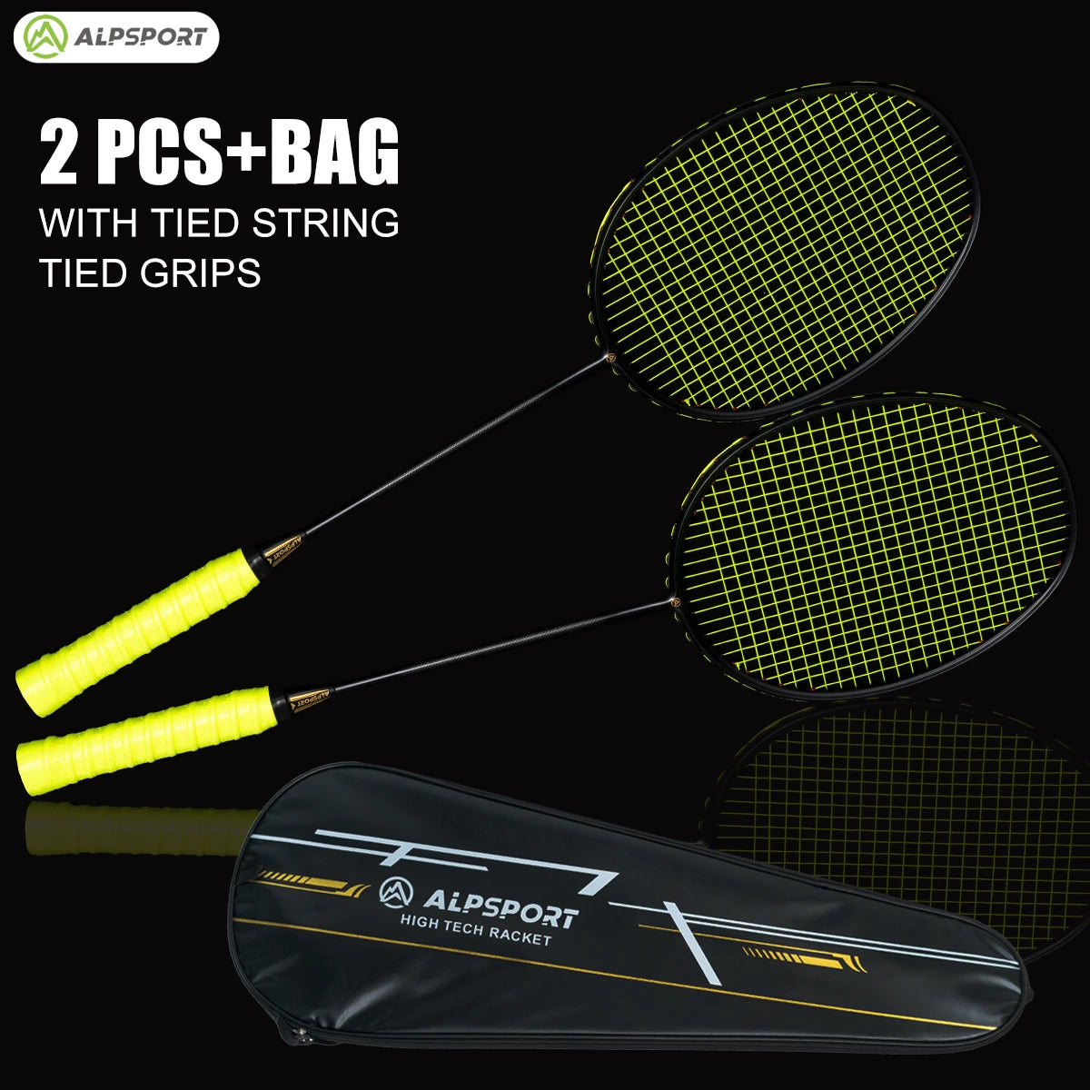 Carbon Fiber Badminton Racket Set