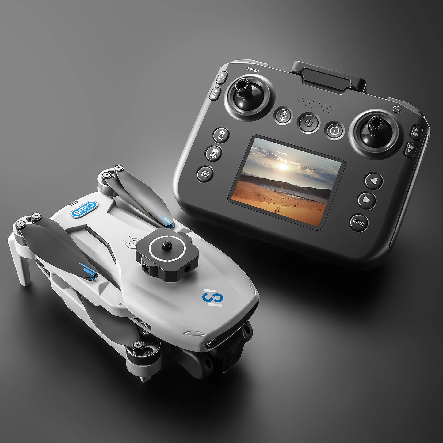 Foldable Brushless Drone with Dual Cameras