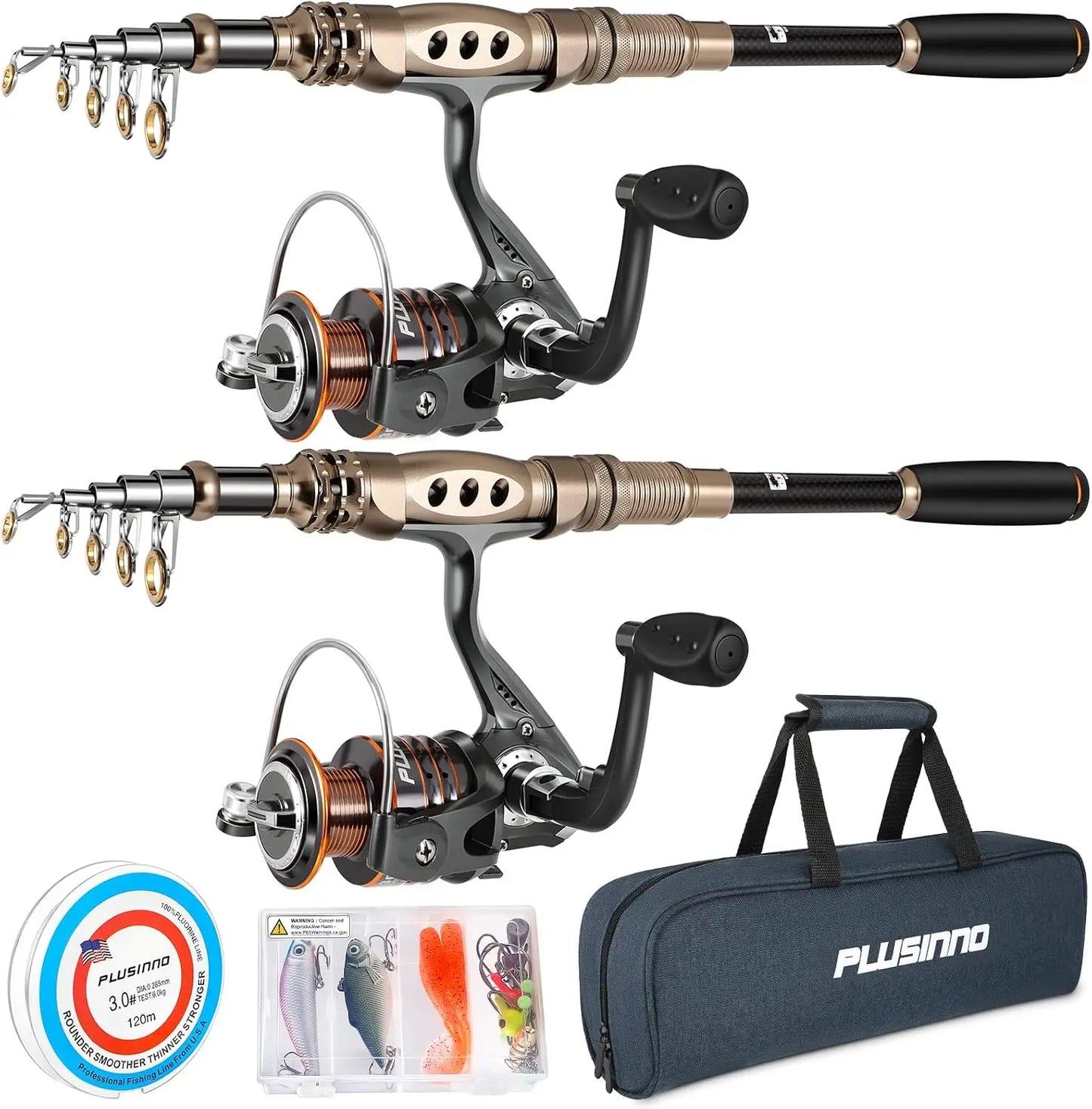 Portable Telescopic Fishing Rod Reel Combo