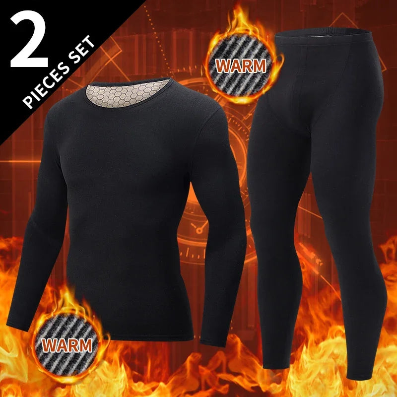Mens Thermal Long Johns Set