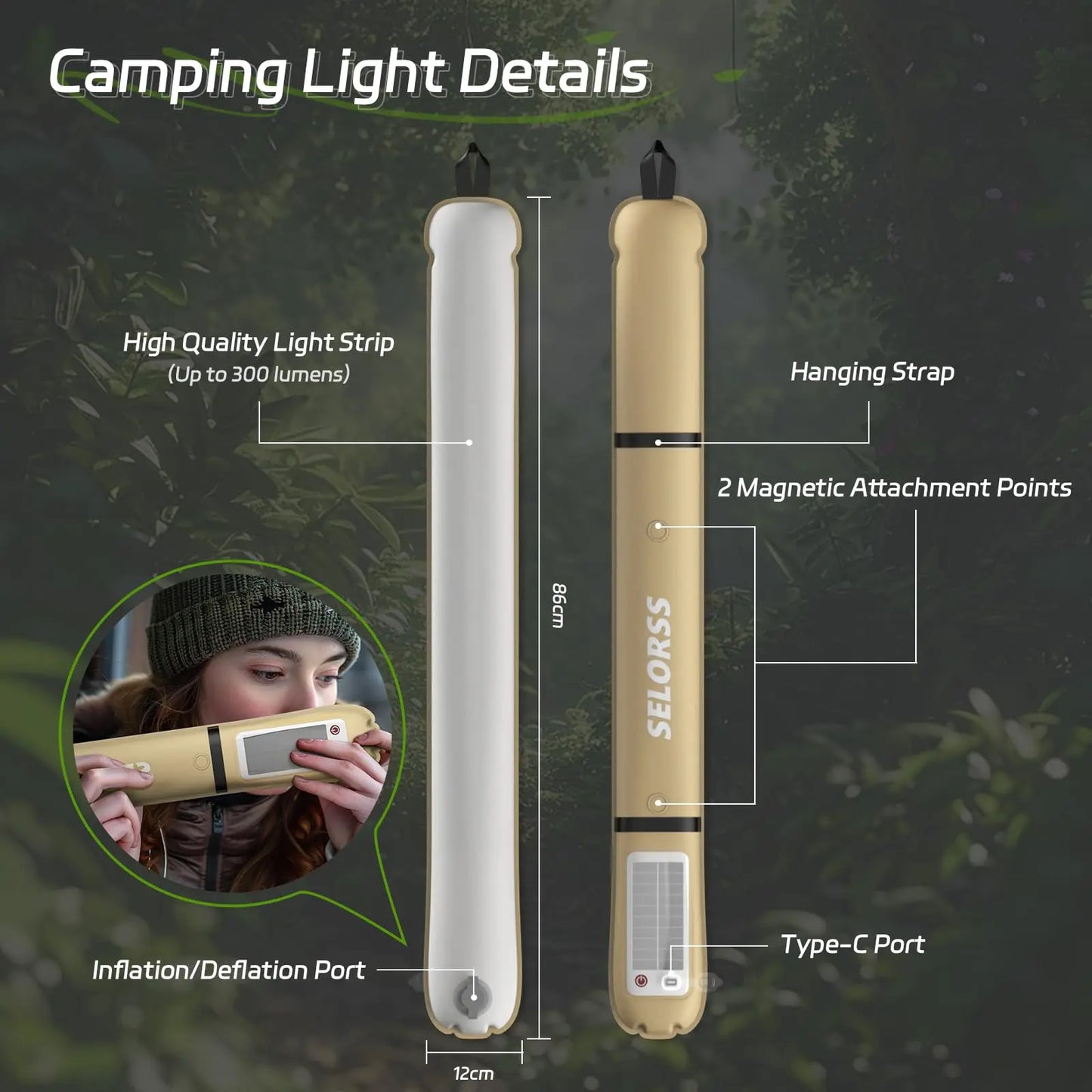 Folding Solar Camping Lantern