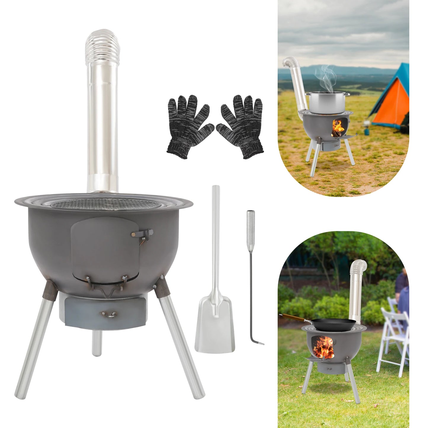 Portable Wood Stove for Camping