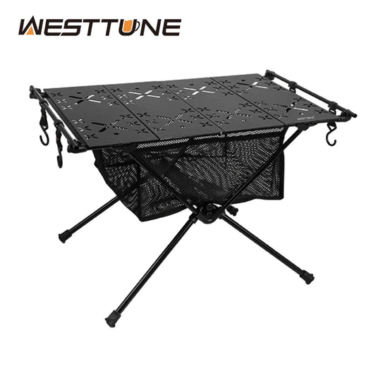 Folding Aluminum Camping Table with Storage Bag