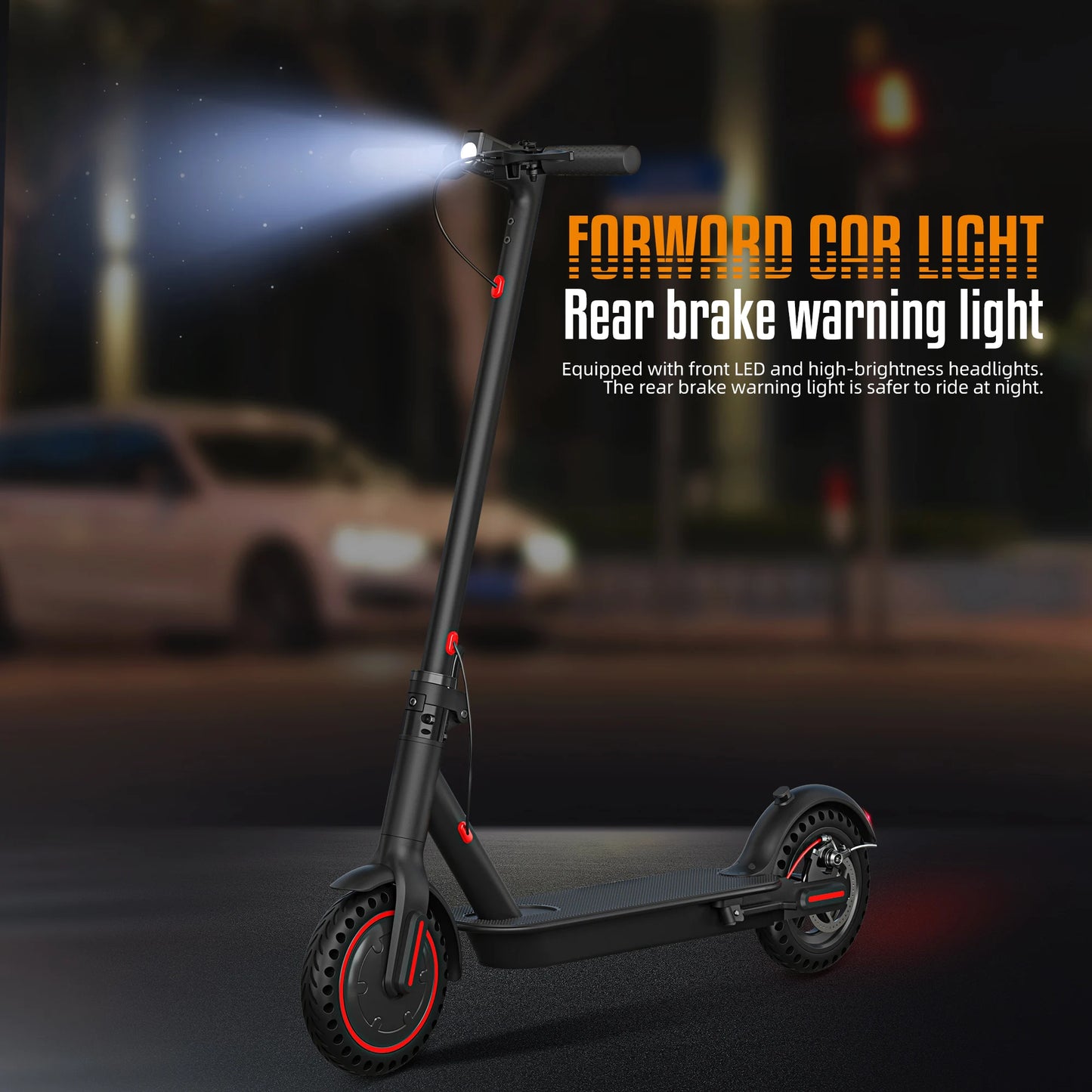 Foldable Electric Scooter with APP and Dual Brake