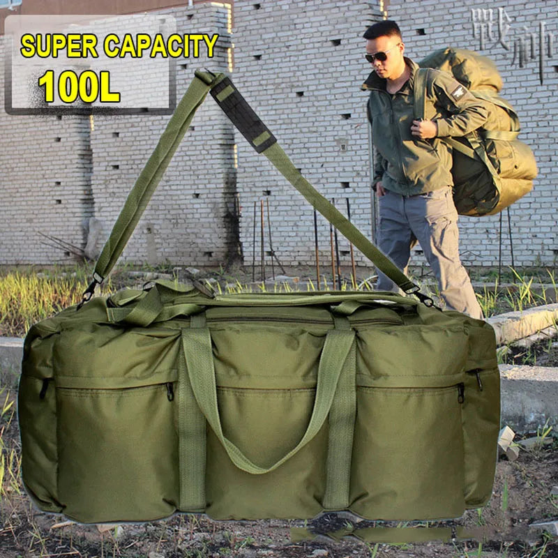 100L Military Camping Backpack