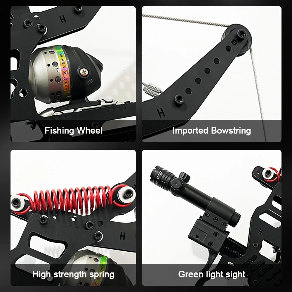 **Dual Use Compound Bow with Fishing Reel**