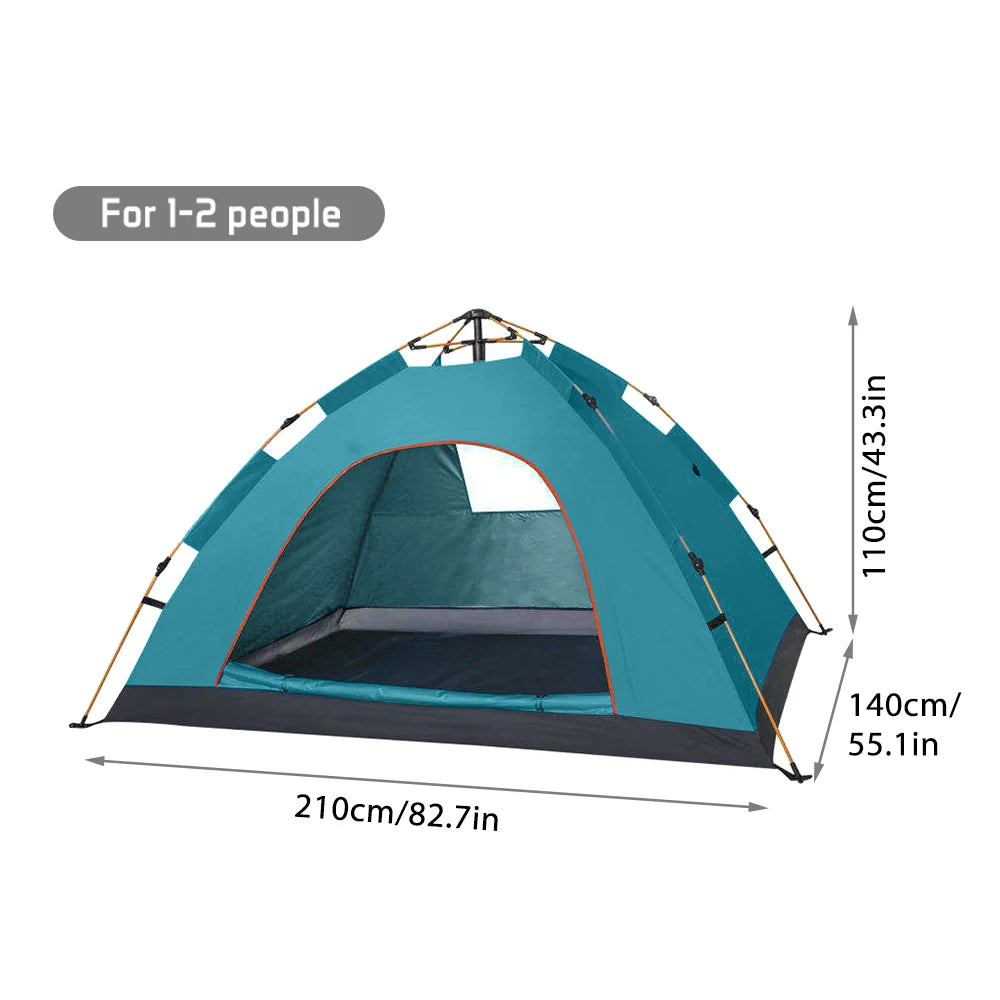 Portable Pop Up Camping Tent for 2 Person Outdoor Use