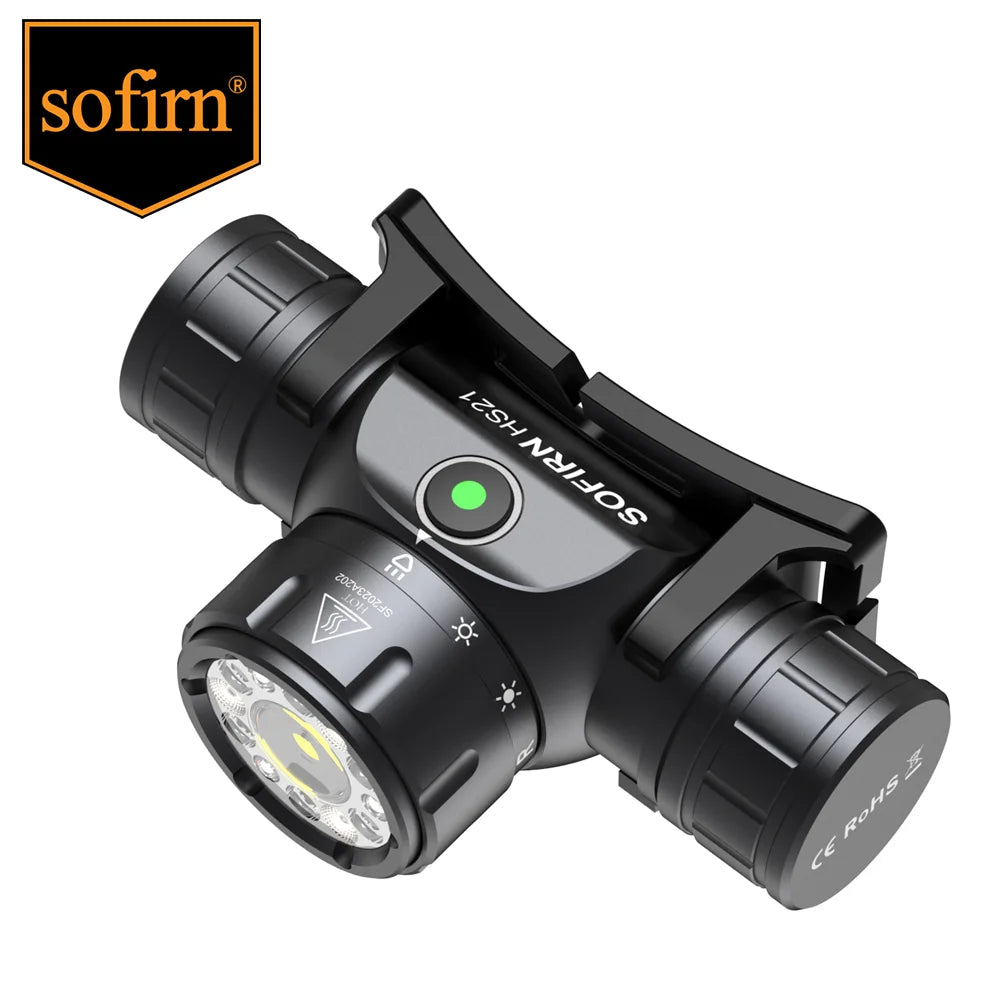 Rechargeable LED Headlamp Flashlight with Infrared Sensor