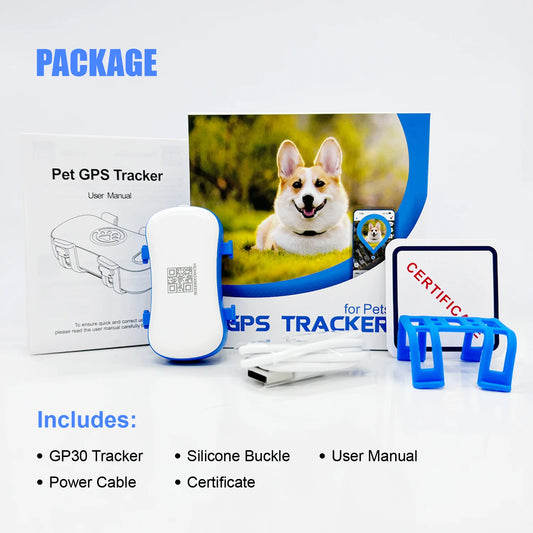 Smart GPS Pet Tracker with Light and Sound Search