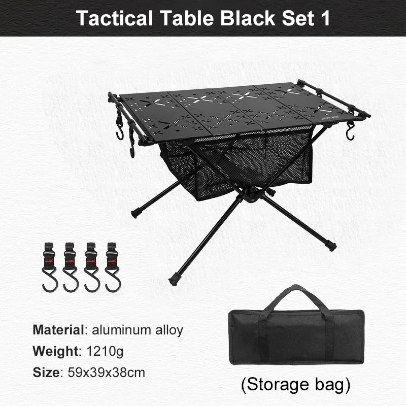 Folding Aluminum Camping Table with Storage Bag