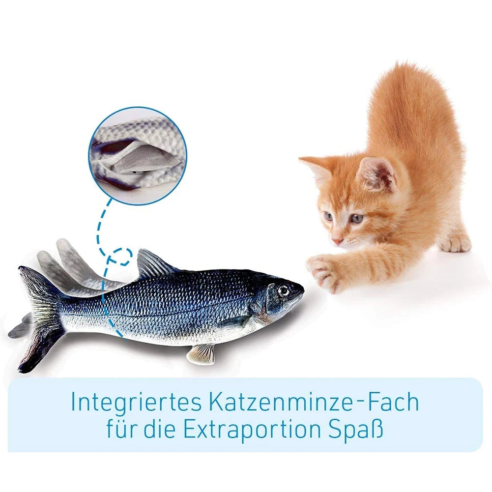 Interactive Electric Floppy Fish Cat Toy