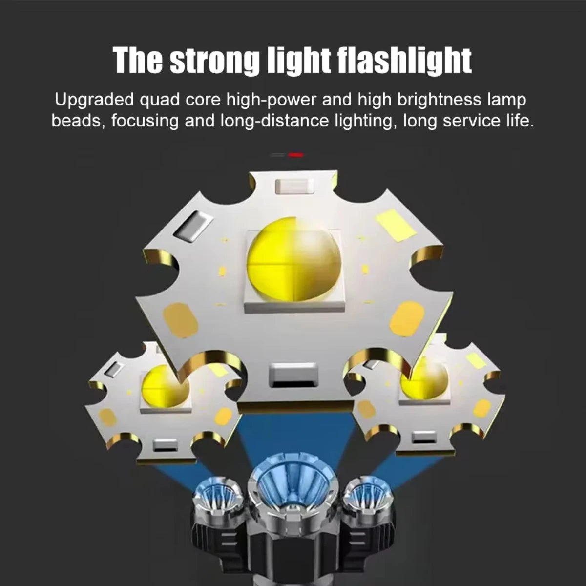 Rechargeable Waterproof LED Flashlight