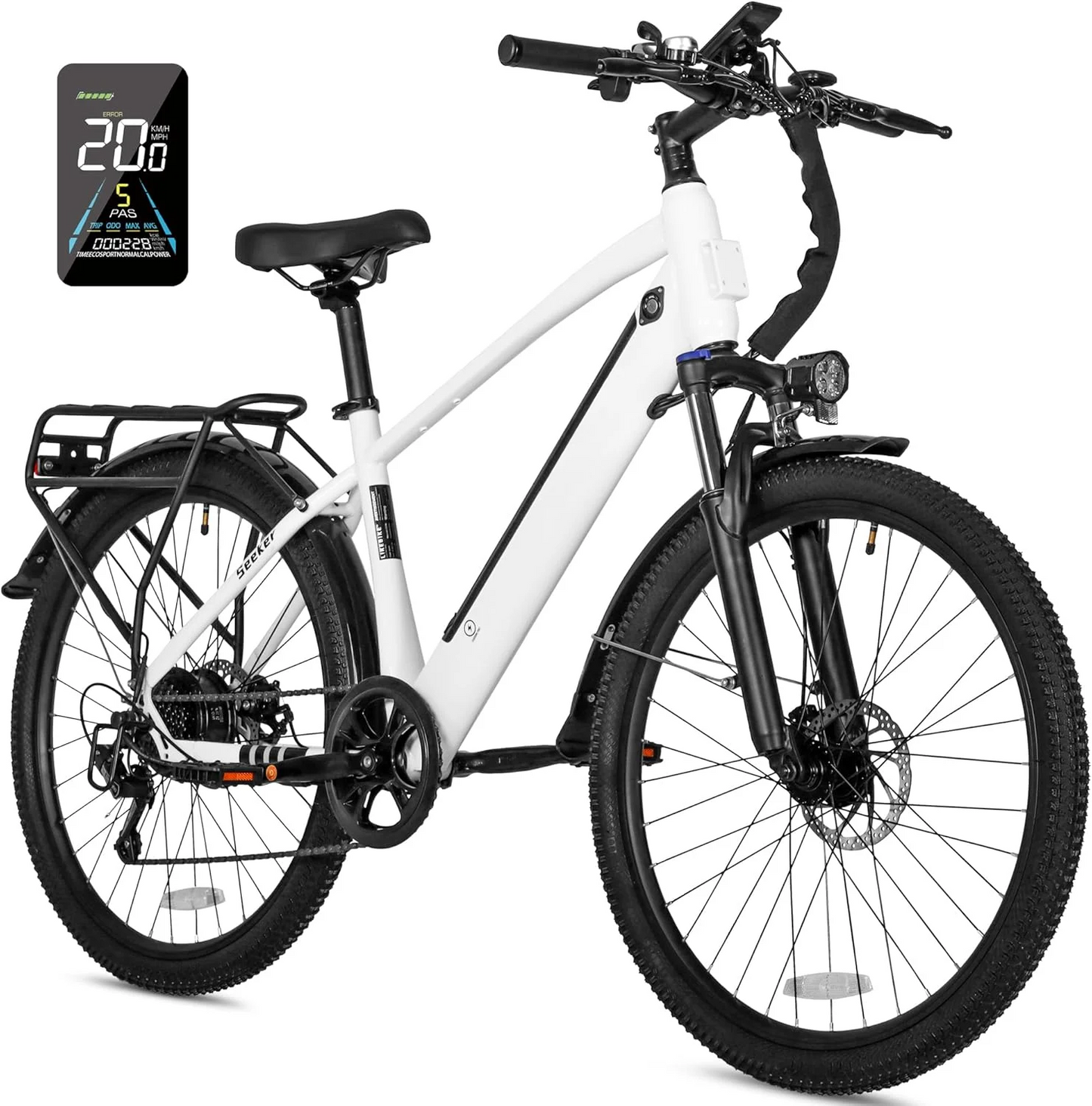 **Adult Electric Bike with 500W Motor and 35 Mile Range