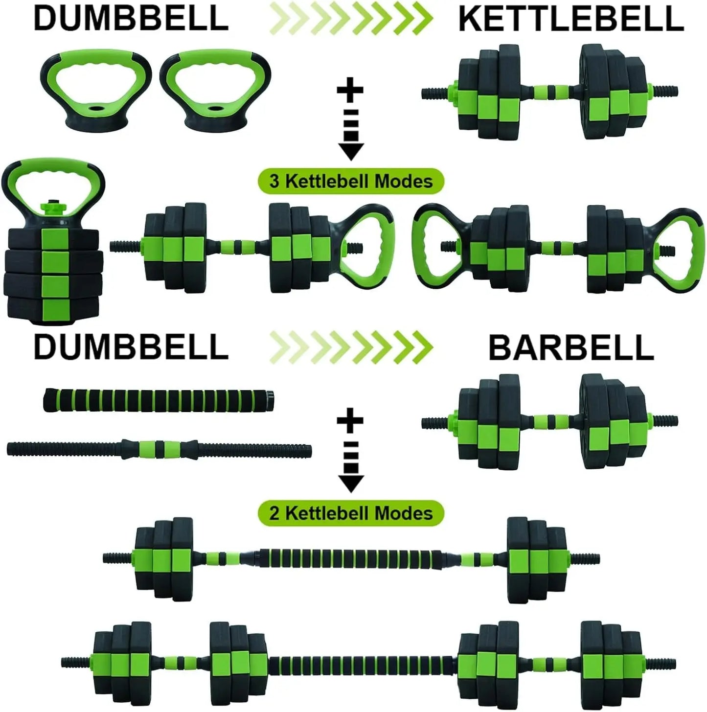Adjustable Dumbbell Kettlebell Barbell Push Up Set