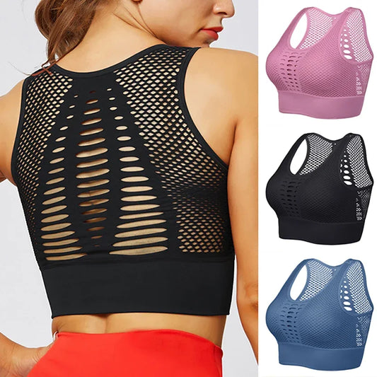 Women’s Seamless Push-Up Sports Bra for Yoga & Fitness