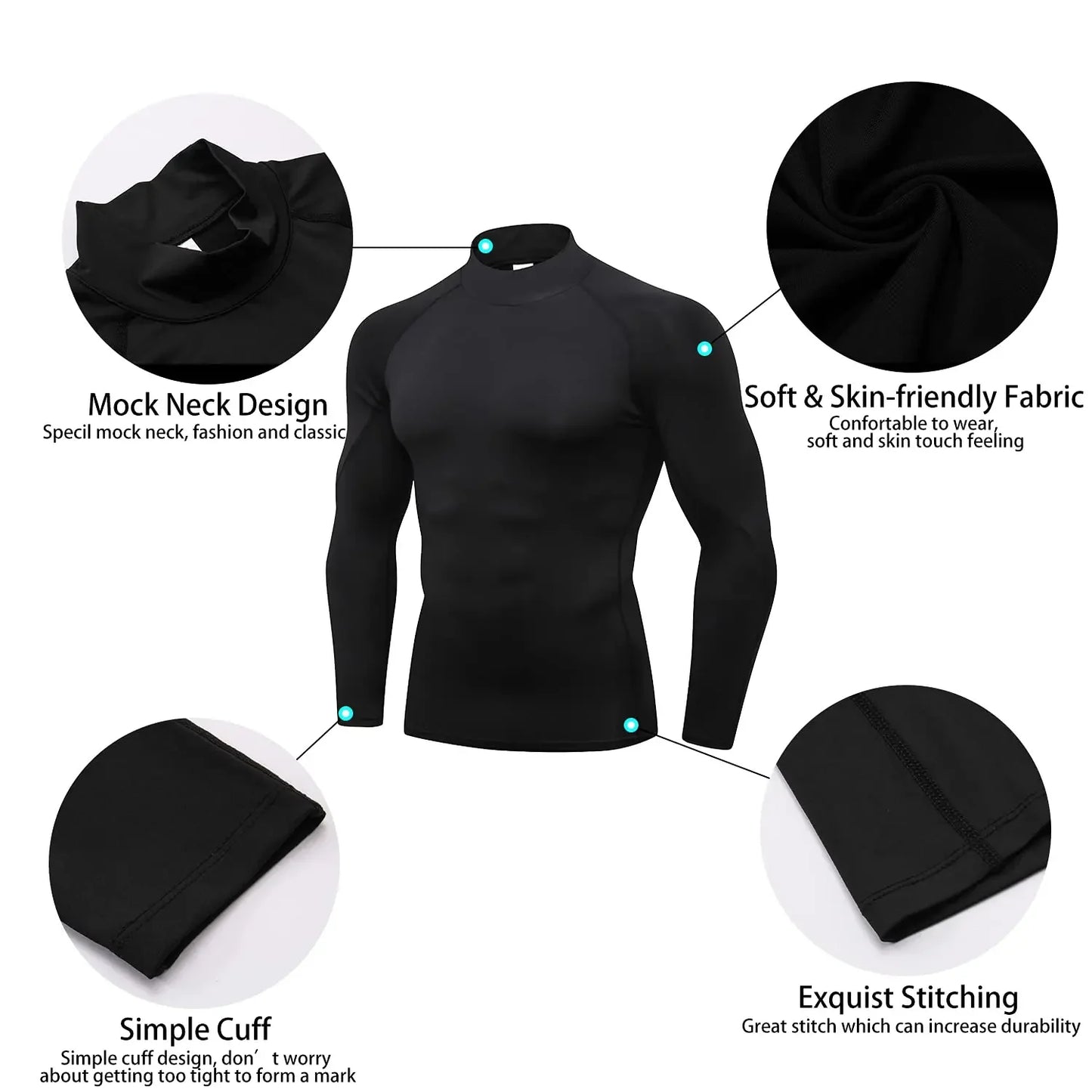 Mens Long Sleeve Compression Shirt