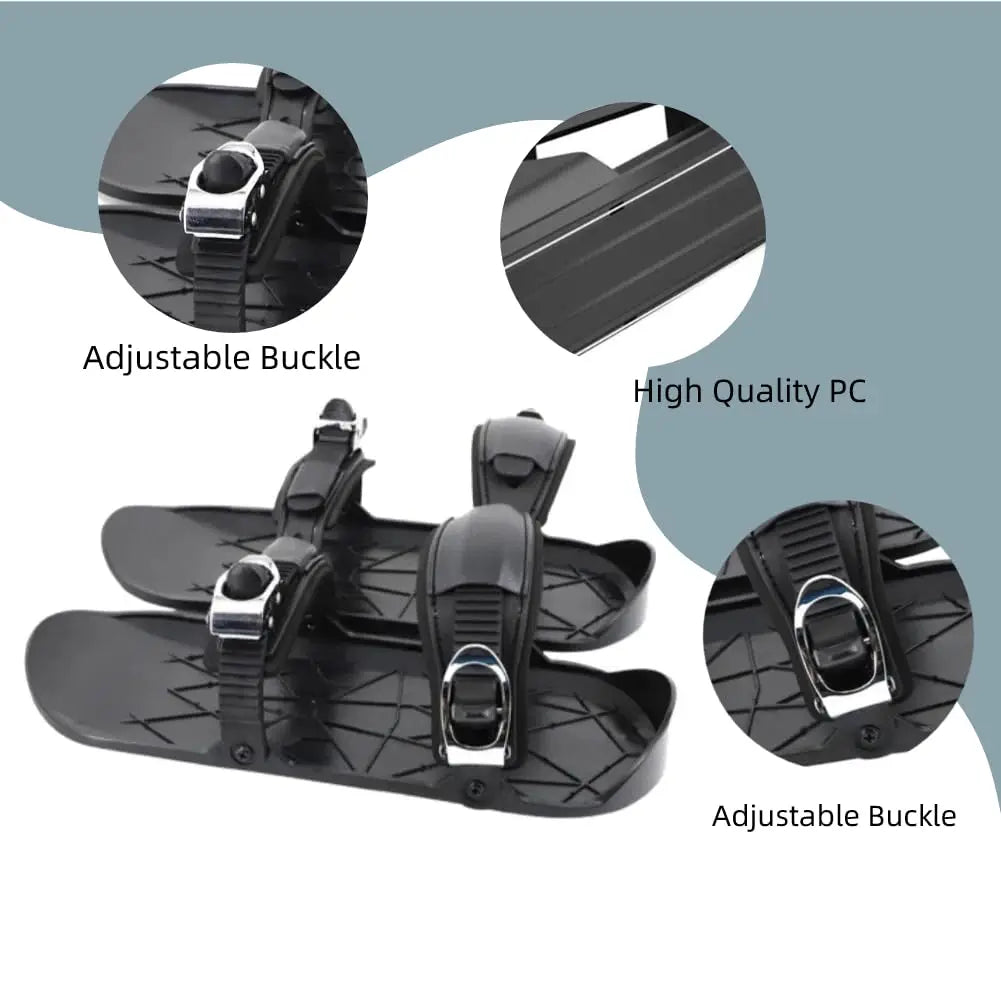 Portable Mini Ski Skates for Snow Sliding