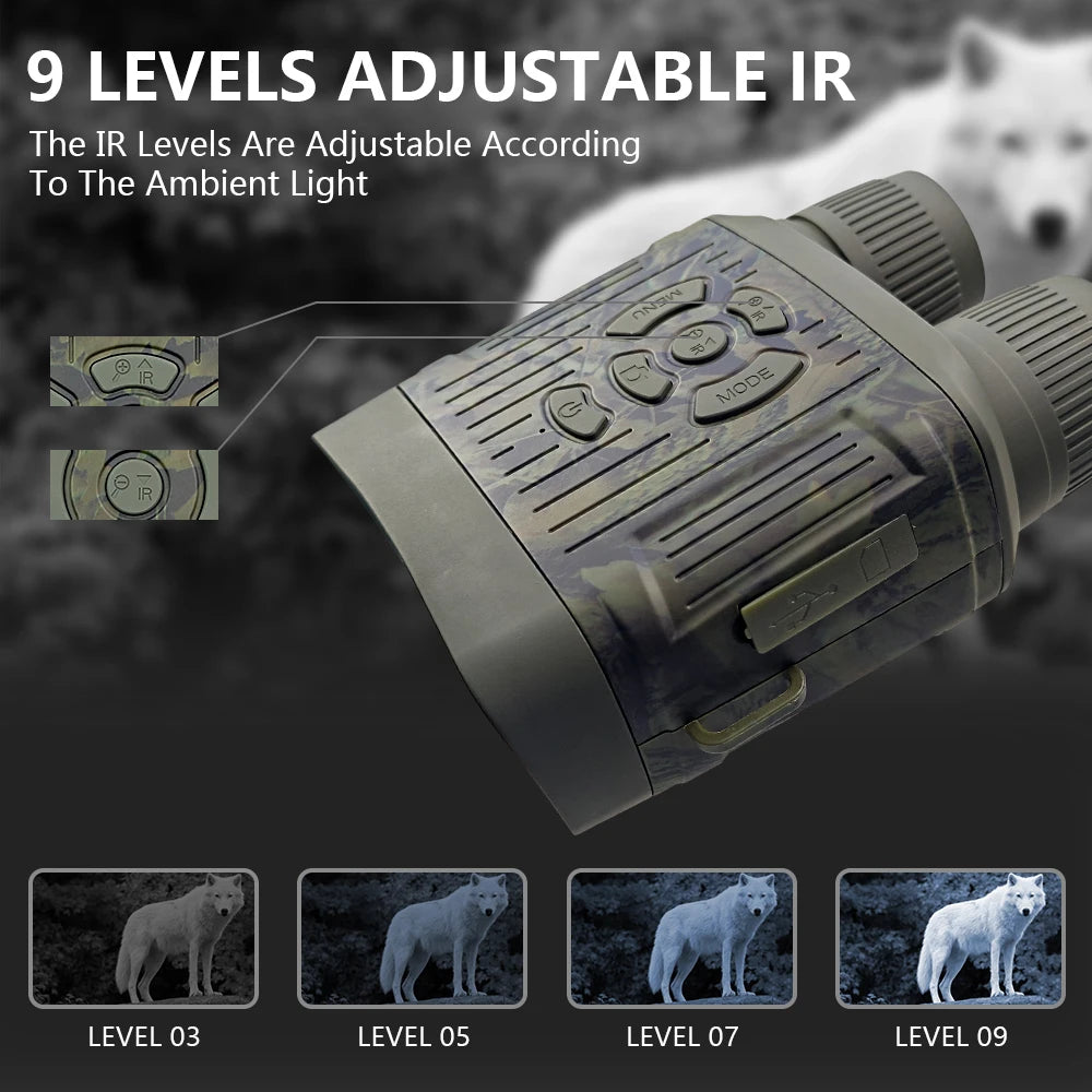 Night Vision Goggles with Zoom and 2.7K Video for Hunting