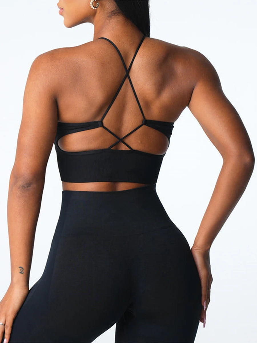 Women's Seamless Sports Bra for Yoga and Fitness