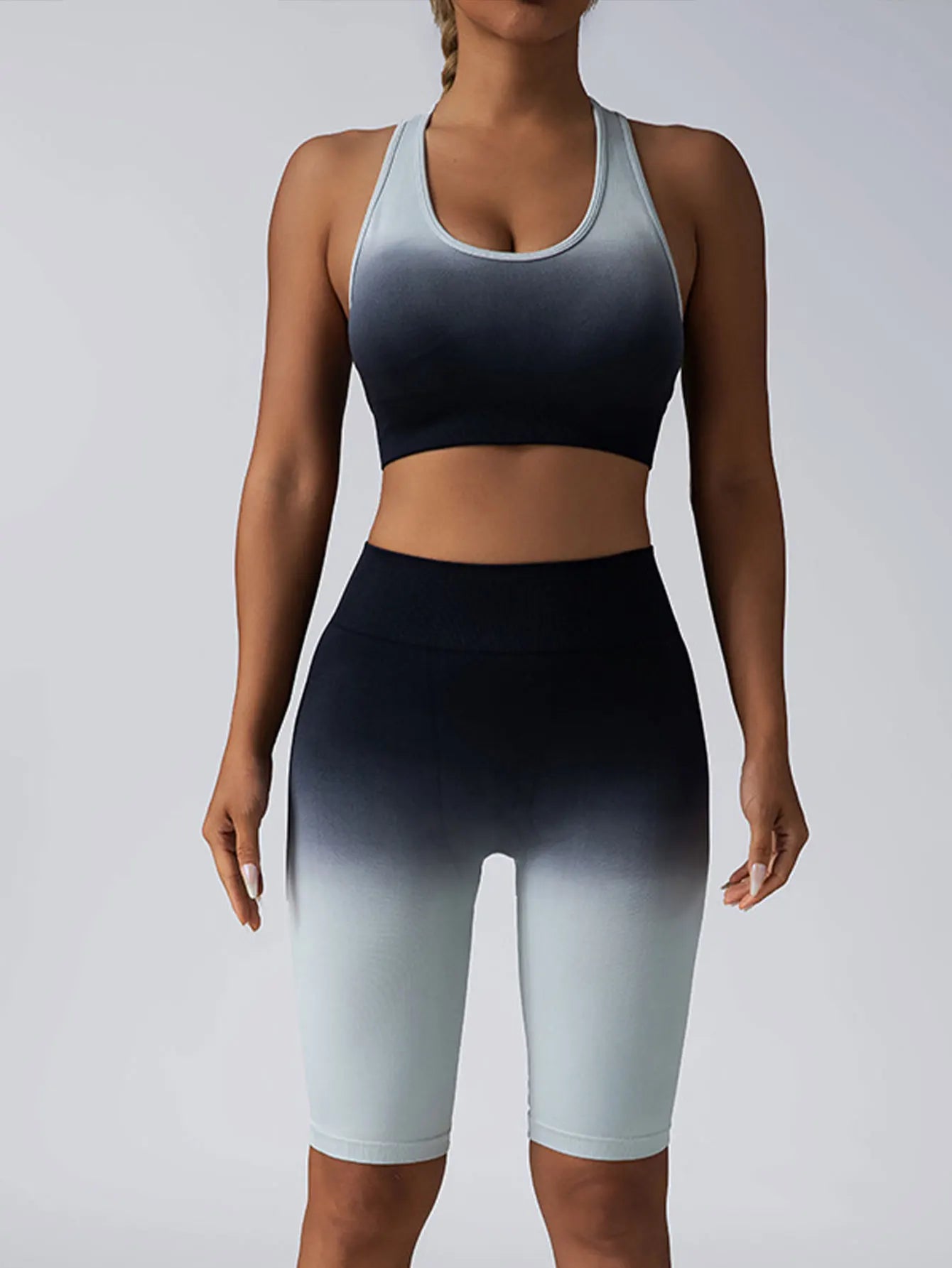 Womens Sports Bra and Leggings Workout Set