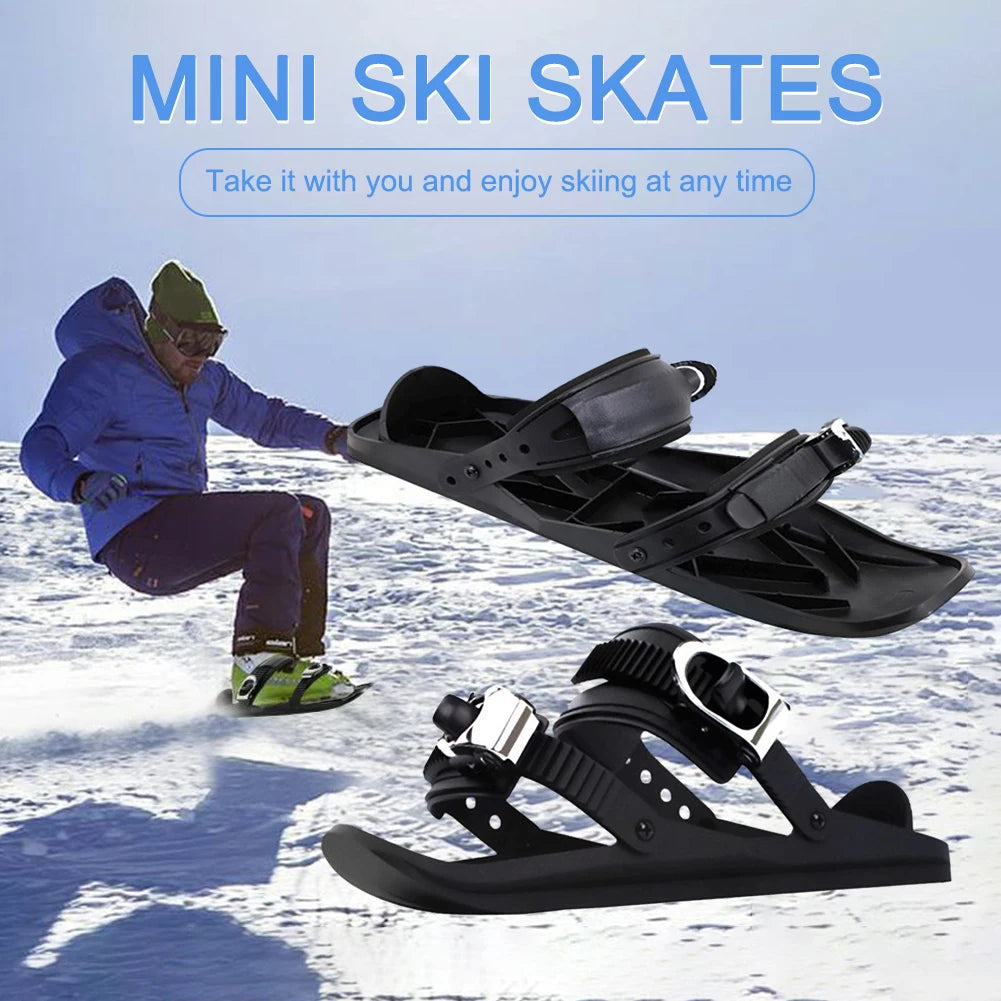 **Portable Mini Ski Skates for Winter Sports**