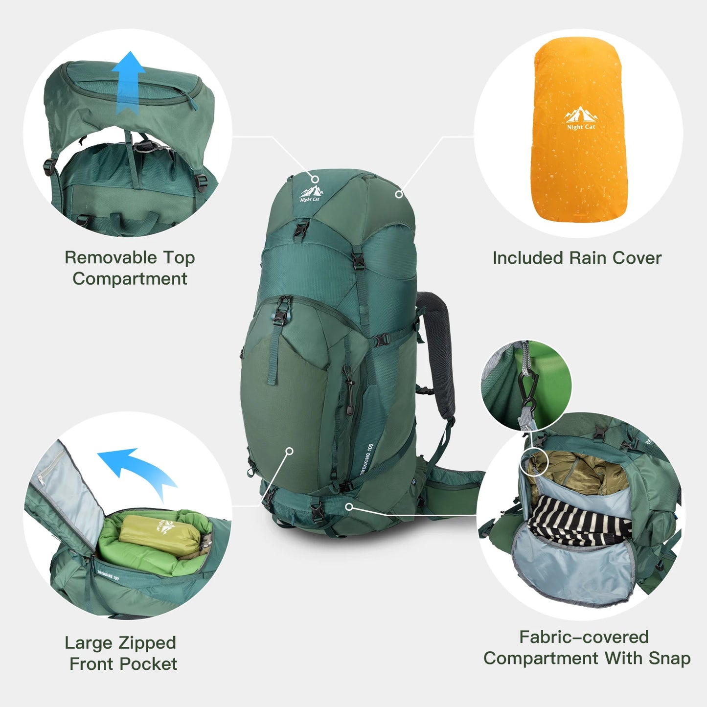 Military Hiking Backpack 30L Internal Frame