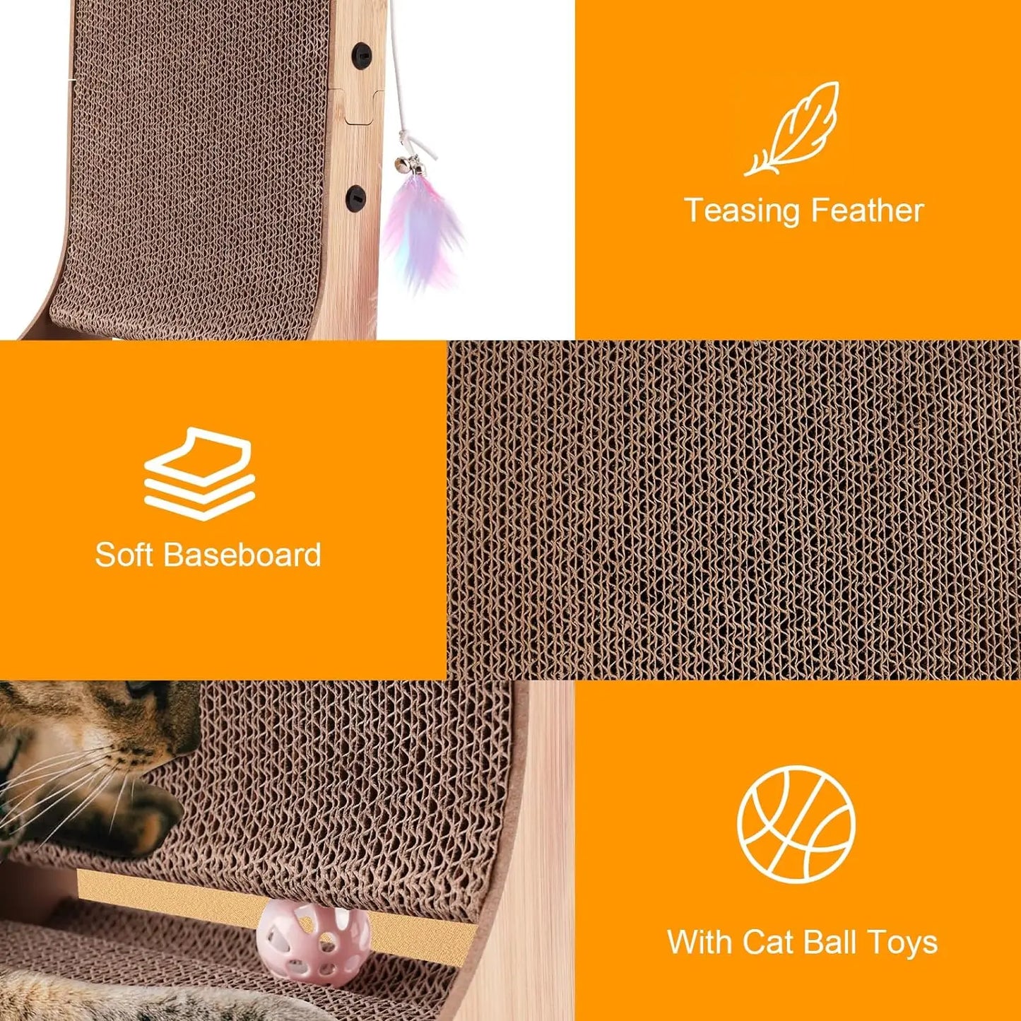L Shaped Cat Scratching Pad